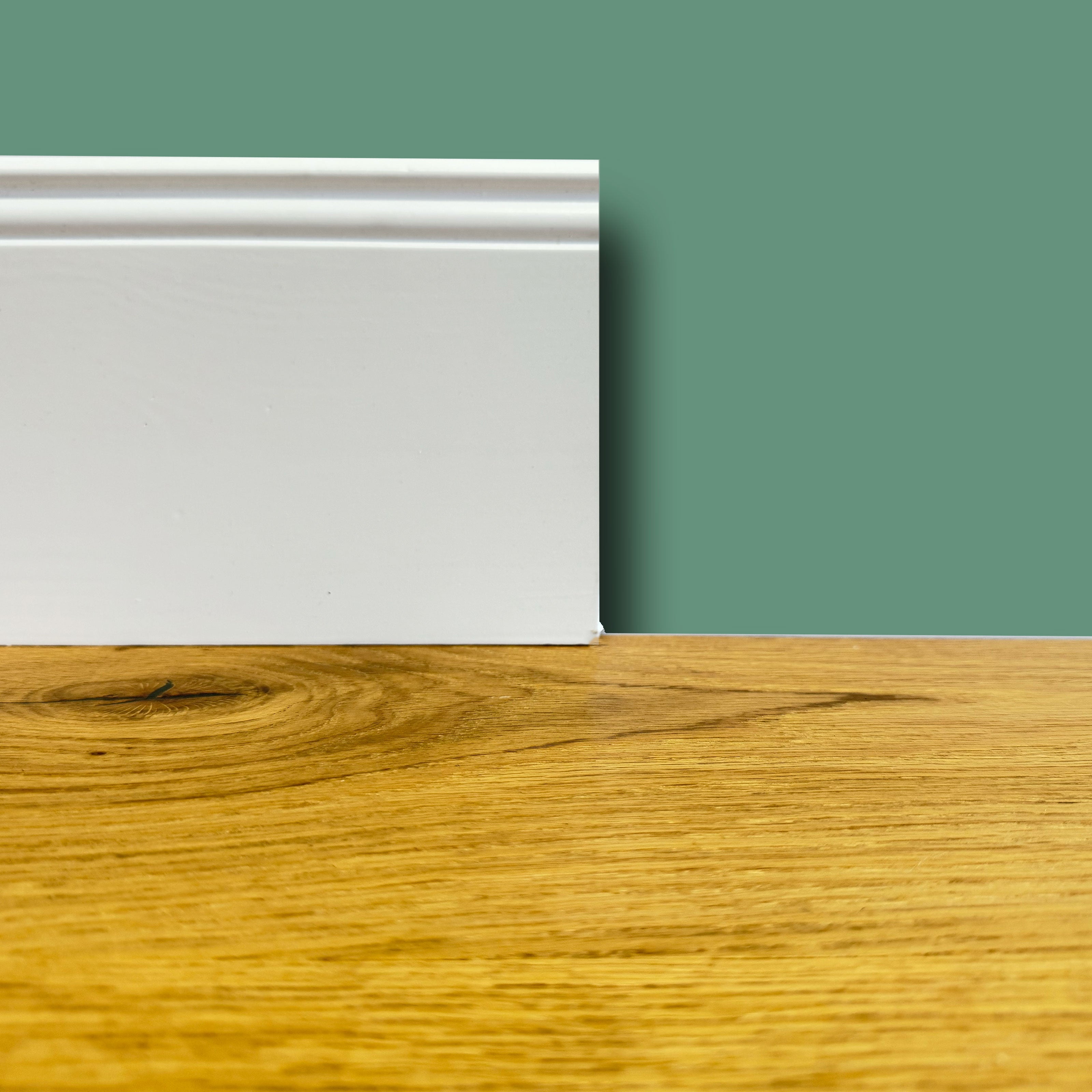 Battiscopa PREMIUM in legno MASSELLO mod.DUCALE 144x15 laccato bianco liscio (prezzo al metro) Eternal Parquet