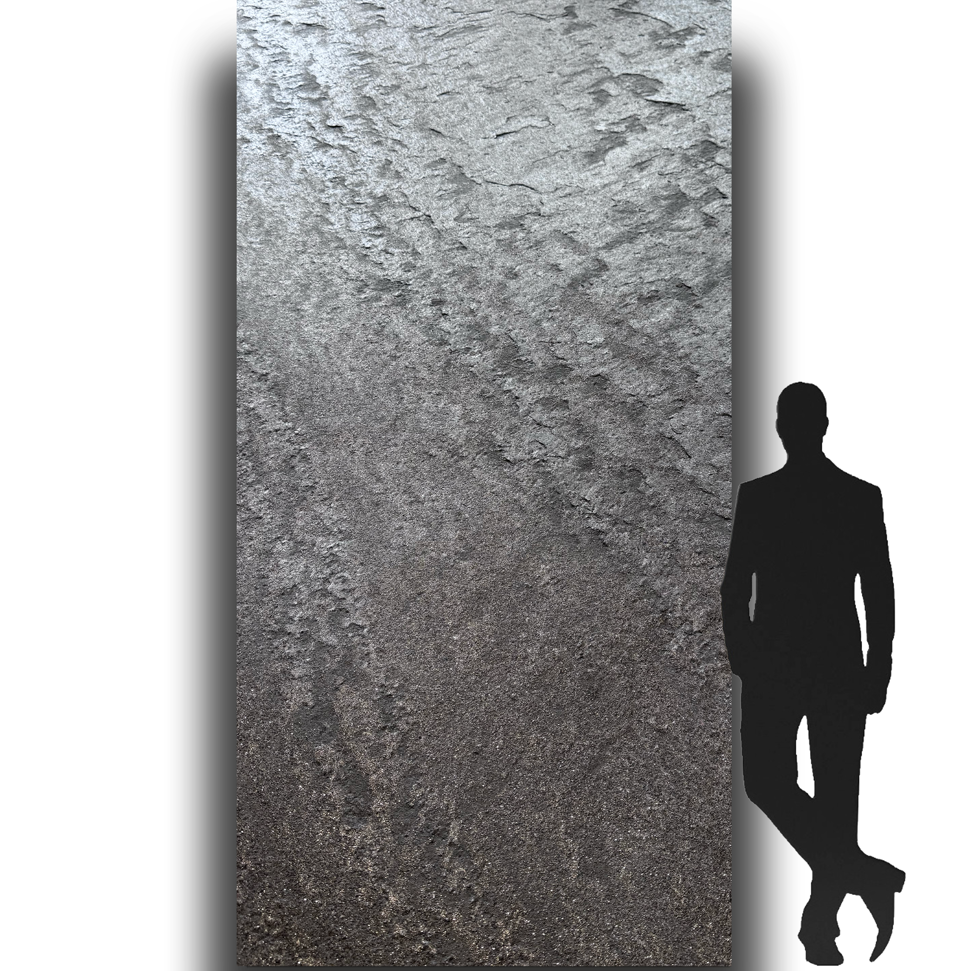 pannello rivoluzionario di Rivestimento interno-esterno in VERA PIETRA flessibile 280x122x0,3cm BERG - Eternal Parquet