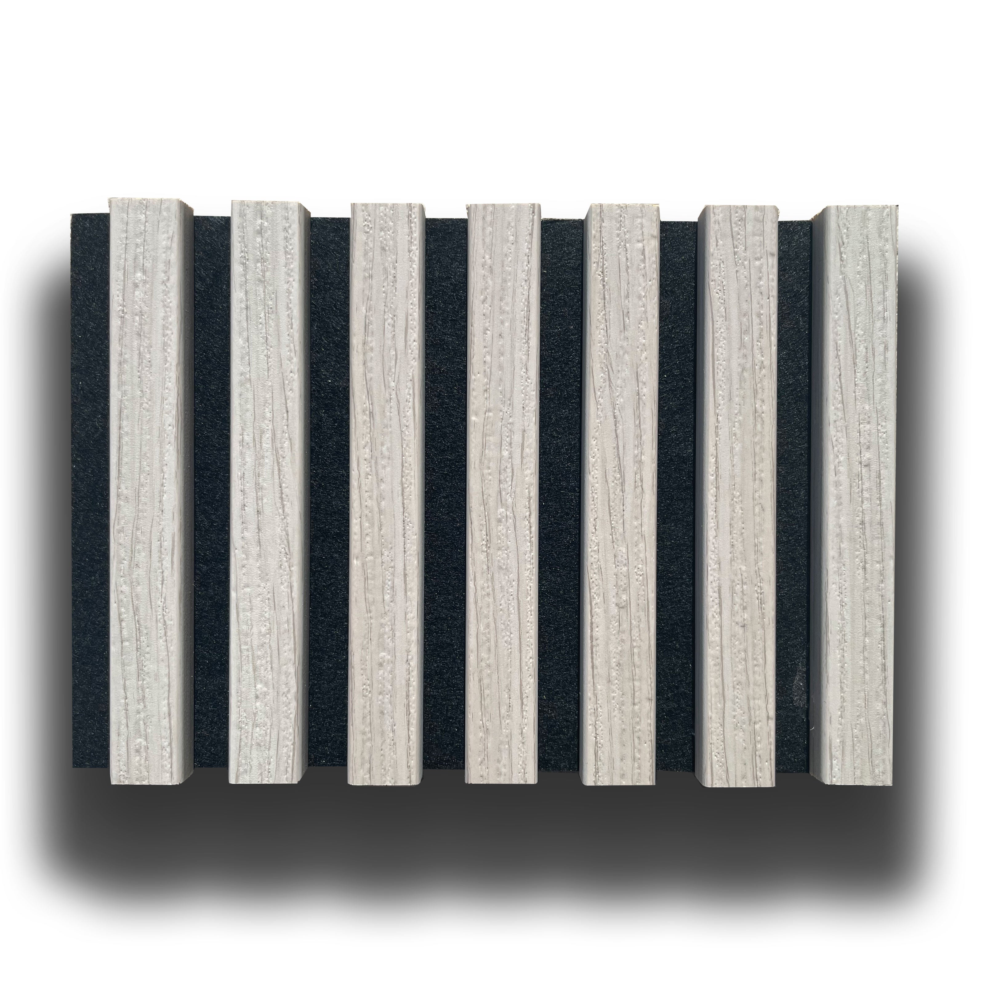 €49,90al mq - pacco da 3,6mq (due aste) 22x600x3000mm di Rivestimento ACUSTICO Pet e polimeri LAMELLI vari decori - Eternal Parquet