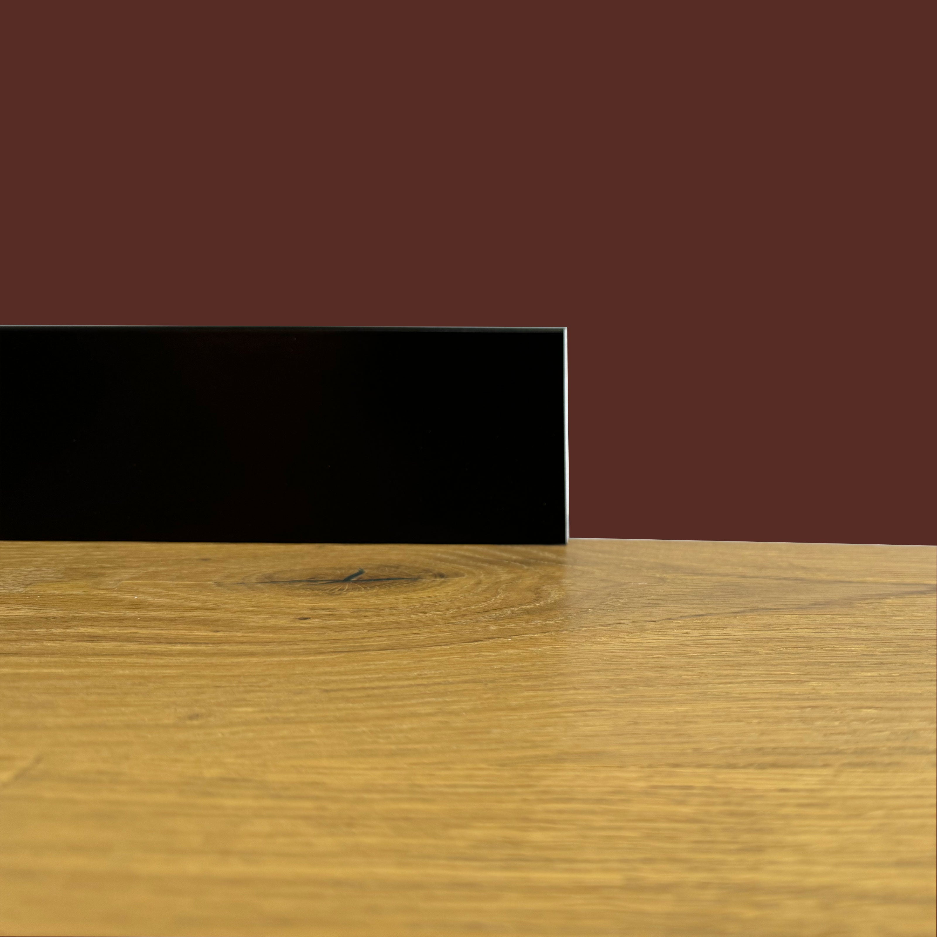 BATTISCOPA ZOCCOLINO SQUADRATO in FIBRA DI LEGNO COMPATTA 80X15 NERO (TOTAL BLACK) - Eternal Parquet