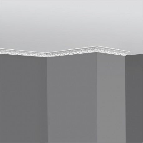 €0,59ml *** STOCK ***. Pacco da 220ml di cornice decorativa in polistirene compatto XPS 30X30x2000 LD08G - Eternal Parquet