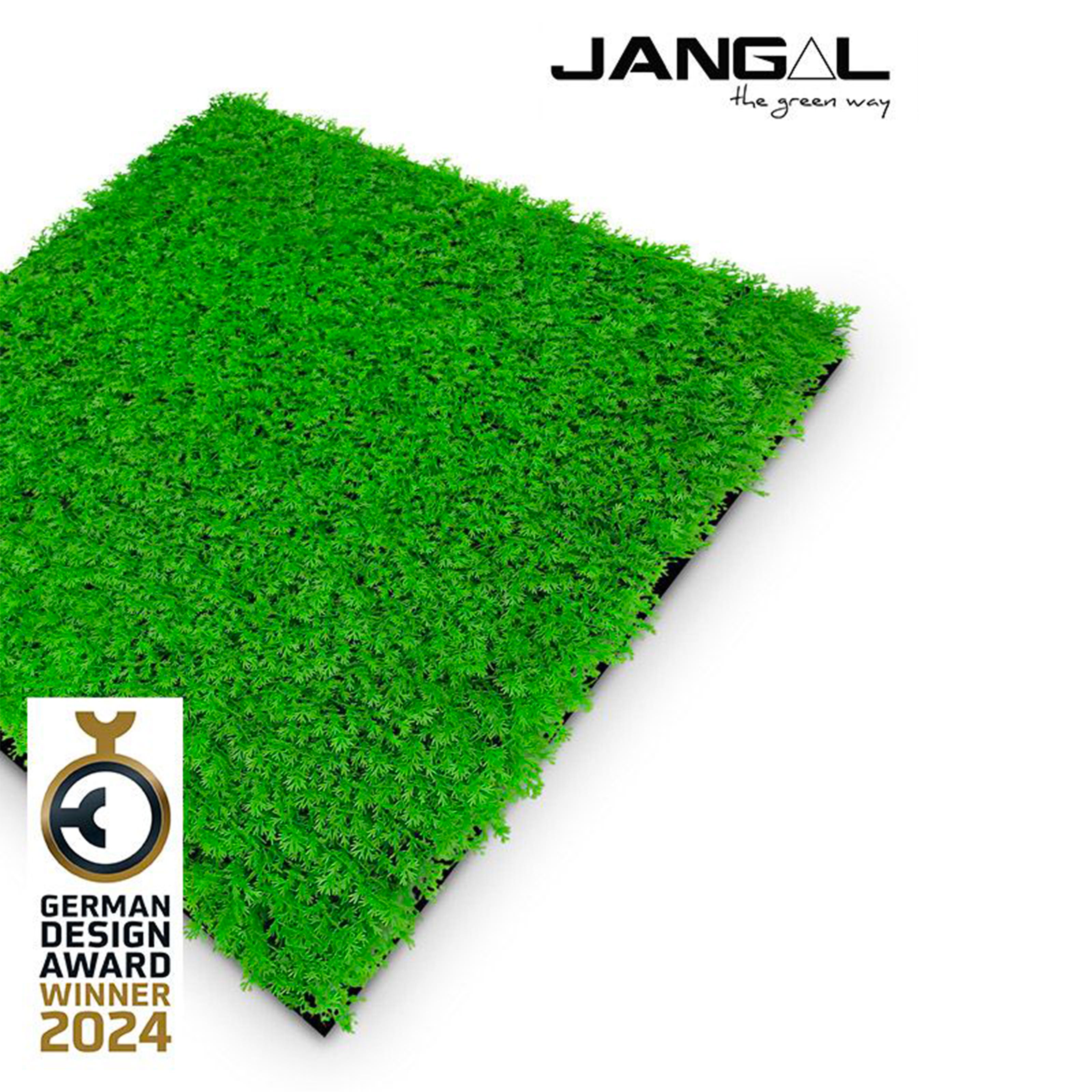 JANGAL Pannelli acustici Modulabili in FLORA sintetica ULTRAREALISTICA 52x52cm mod. BRIGHT GREEN - Eternal Parquet