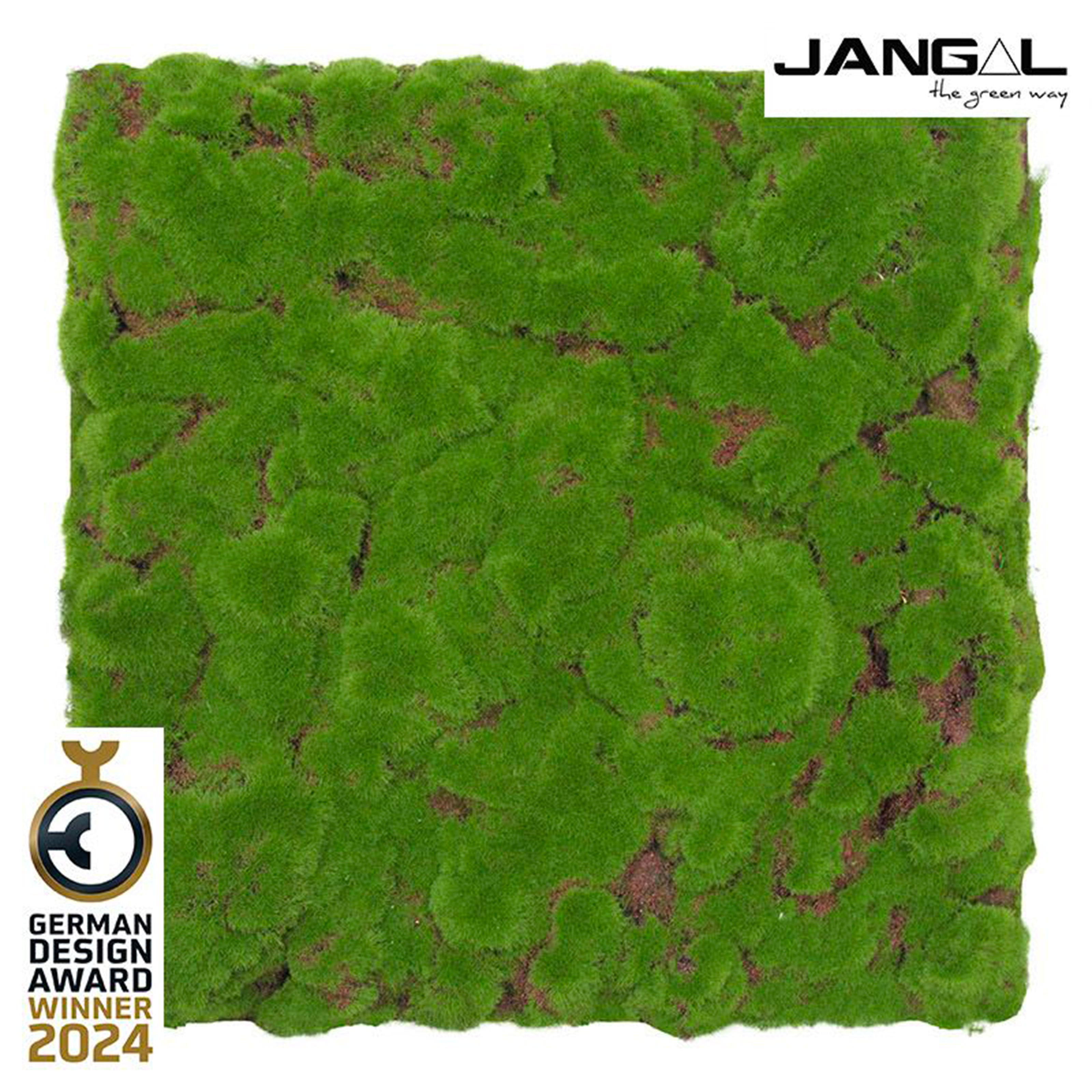 JANGAL Pannelli acustici Modulabili in FLORA sintetica ULTRAREALISTICA 52x52cm mod. FOREST GREEN BULK - Eternal Parquet