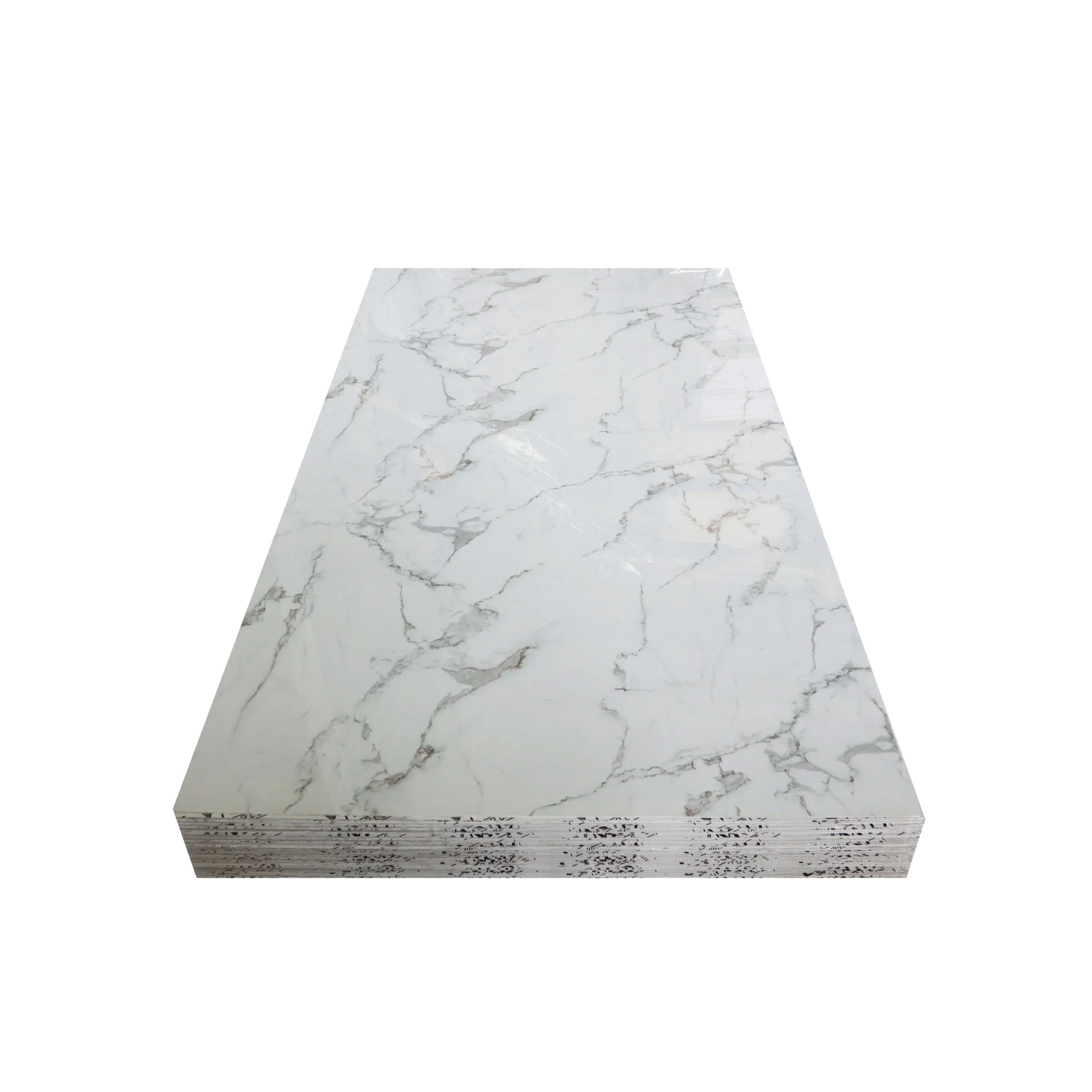 Pacco da n.4pz (2,9mq) Pannelli rivestimento in Polimeri Ultrarealistico effetto Marmo lucido 1220x600x4mm mod.CAPRI - Eternal Parquet