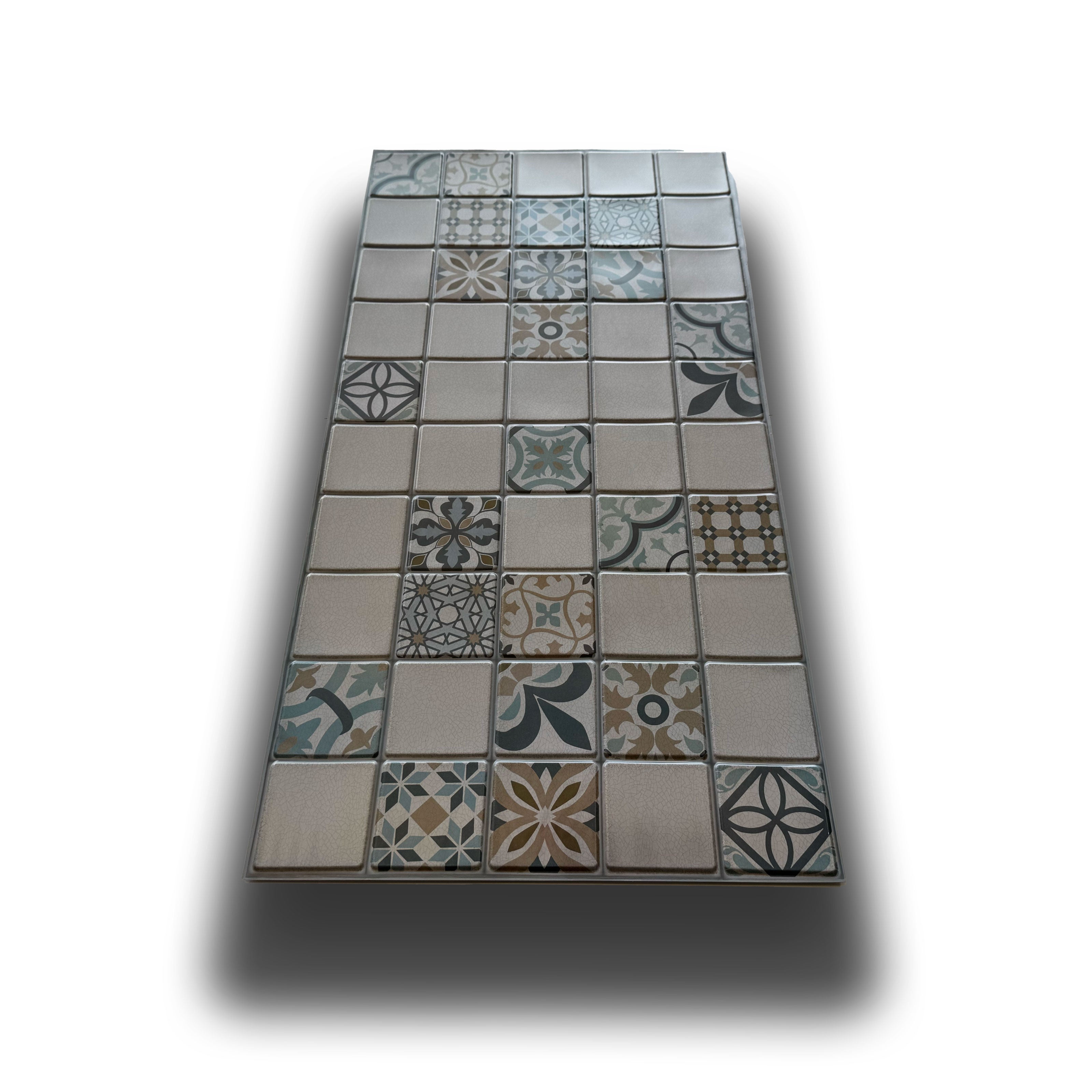 Pannelli 3D Rivestimento a parete in PVC effetto CEMENTINE 96x48cm Realistici, isolanti, idrorepellenti. - Eternal Parquet