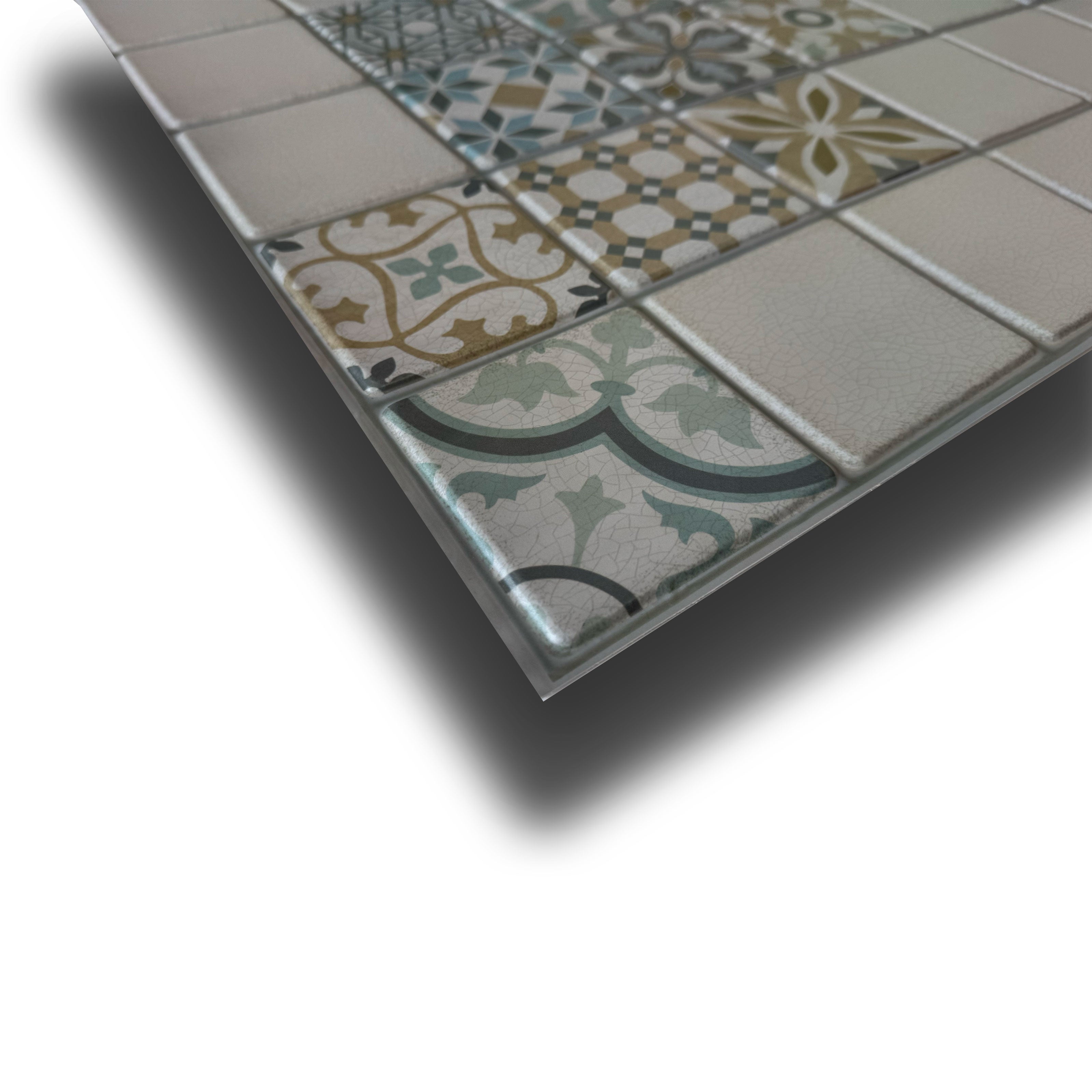 Pannelli 3D Rivestimento a parete in PVC effetto CEMENTINE 96x48cm Realistici, isolanti, idrorepellenti. - Eternal Parquet