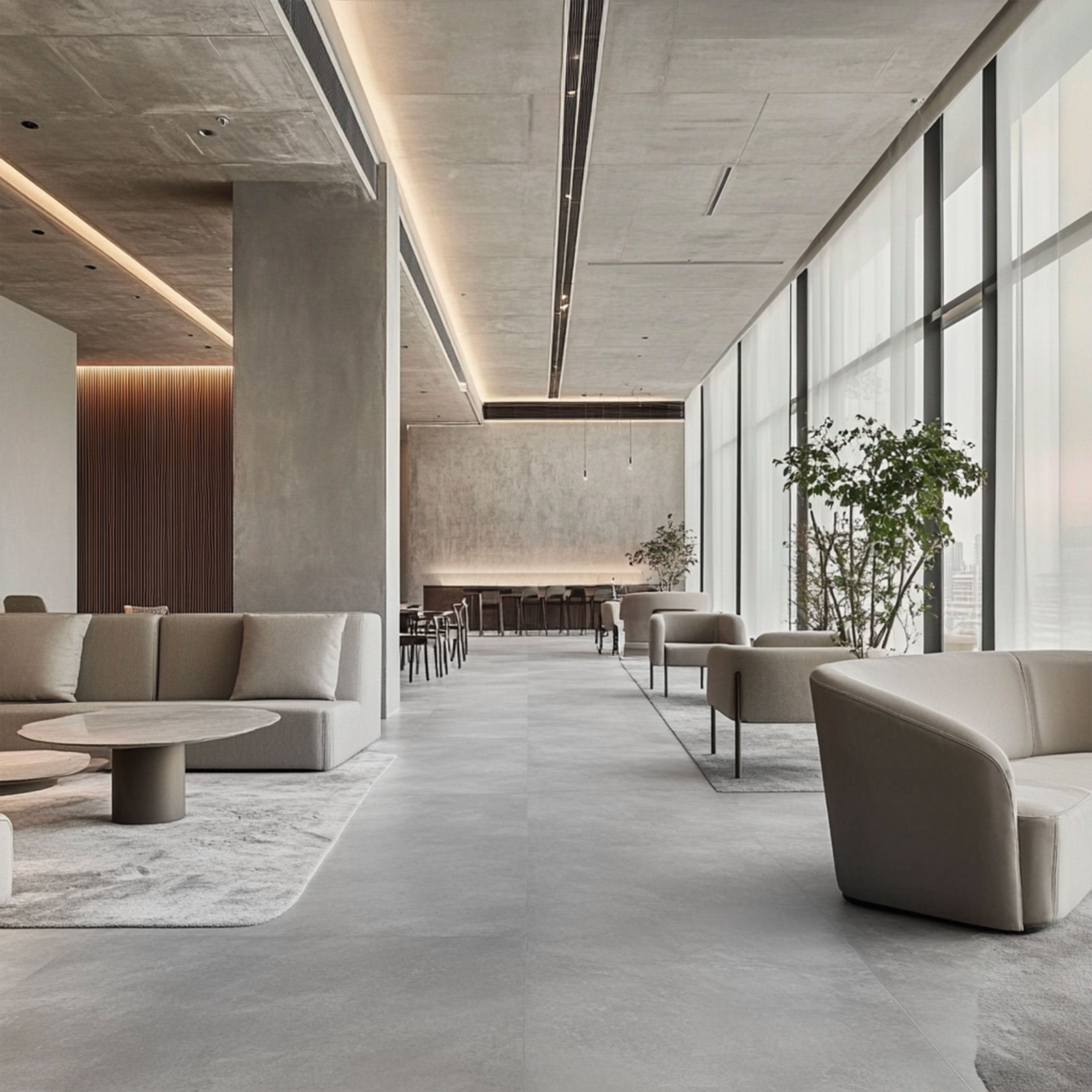 TAAC! il Pavimento SPC in Polvere di Pietra Fast-click 5mm (sp.4+1) eff. Cemento 610X305mm mod. ALTAIR - Eternal Parquet