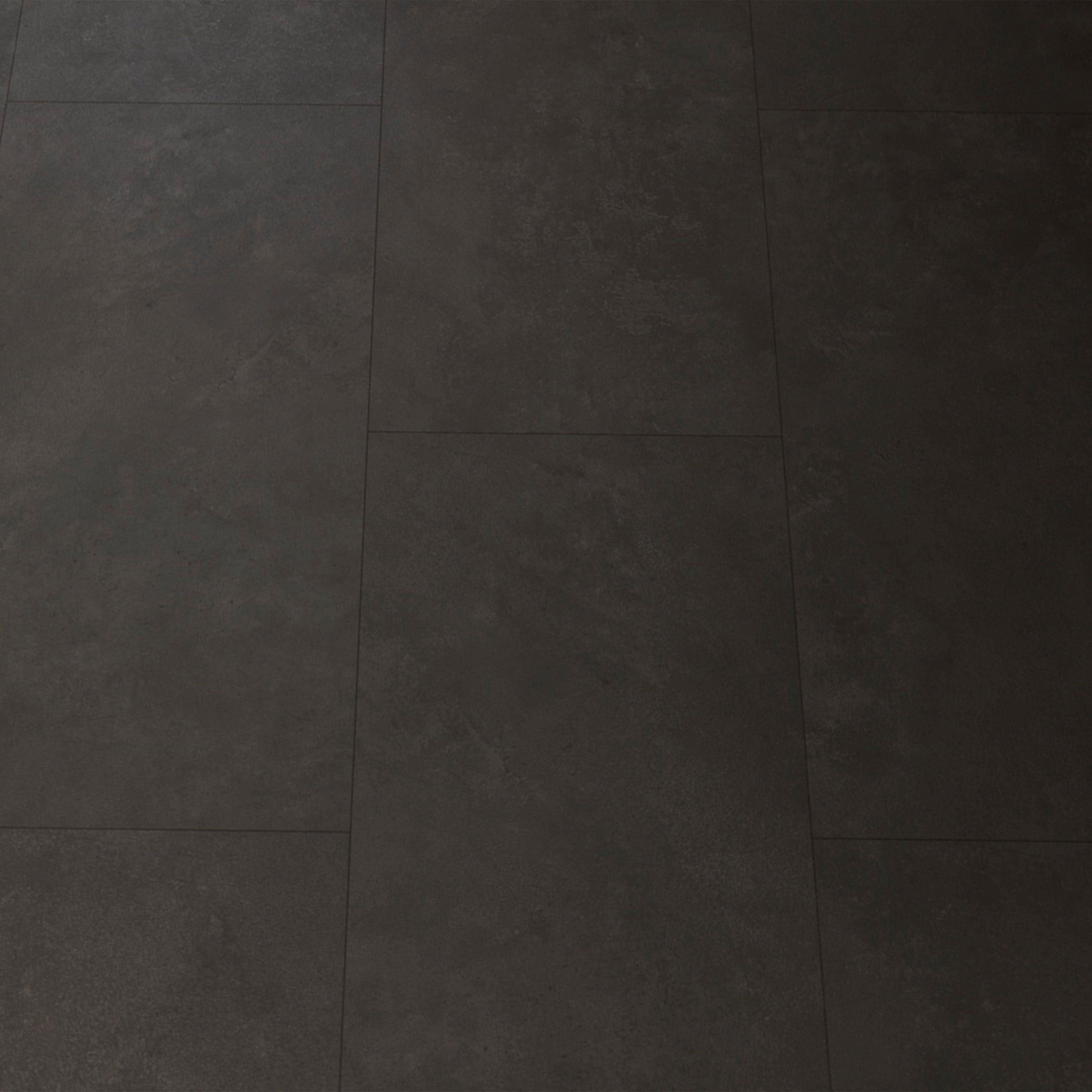 Pavimento Piastroni SPC in Polvere di Pietra click 5mm 610x305mm effetto Cemento/resine CONCRETE DARK - Eternal Parquet