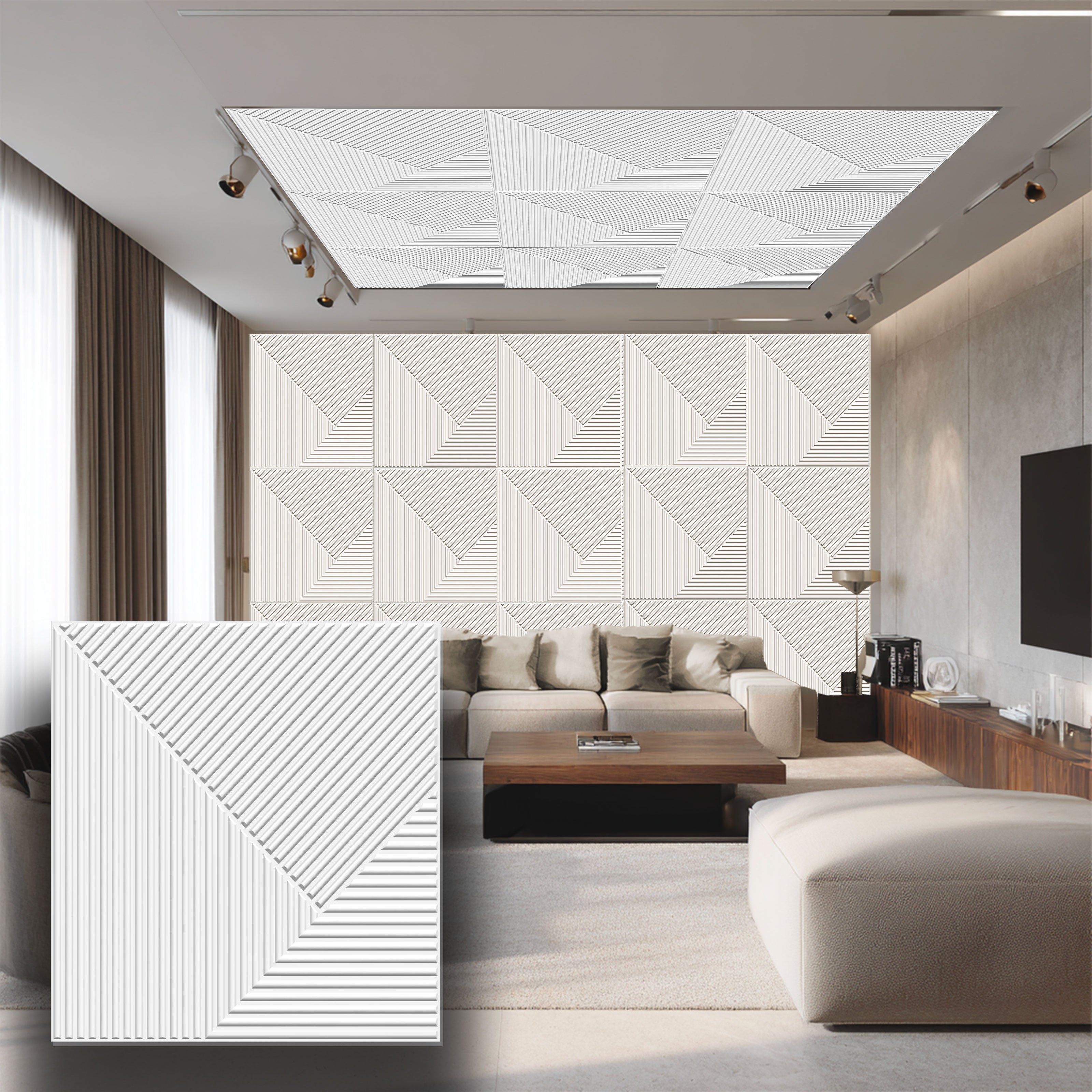 Bianco Puro Pannello Di PVC Bianco Opaco PVC Soffitto E Pannello Di Parete In Pr - Foto 6