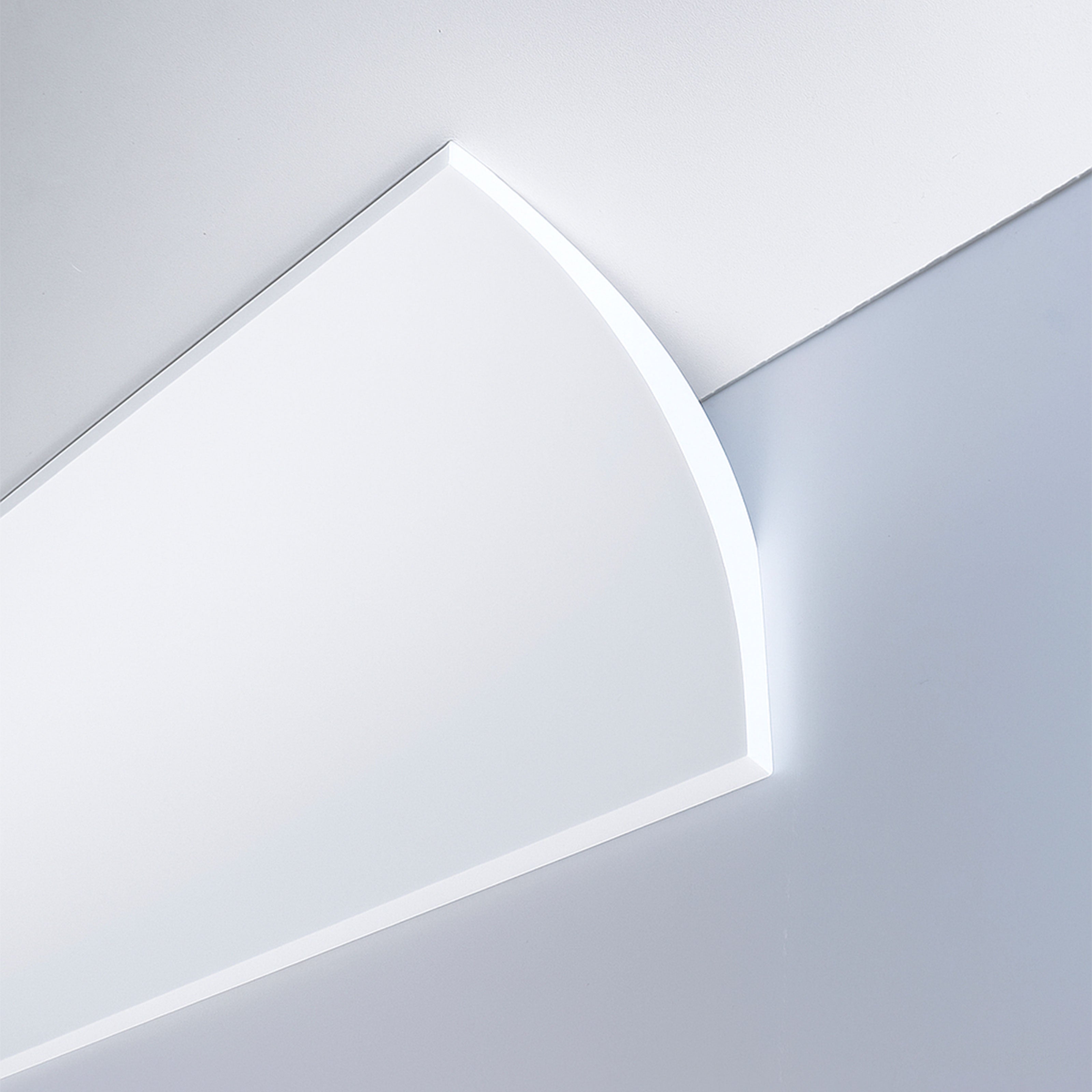 *STOCK FOLLI* Profilo a soffitto in Polimeri Bianco RAL 9016 verniciabile 63X63mm (Prezzo al metro) - Eternal Parquet