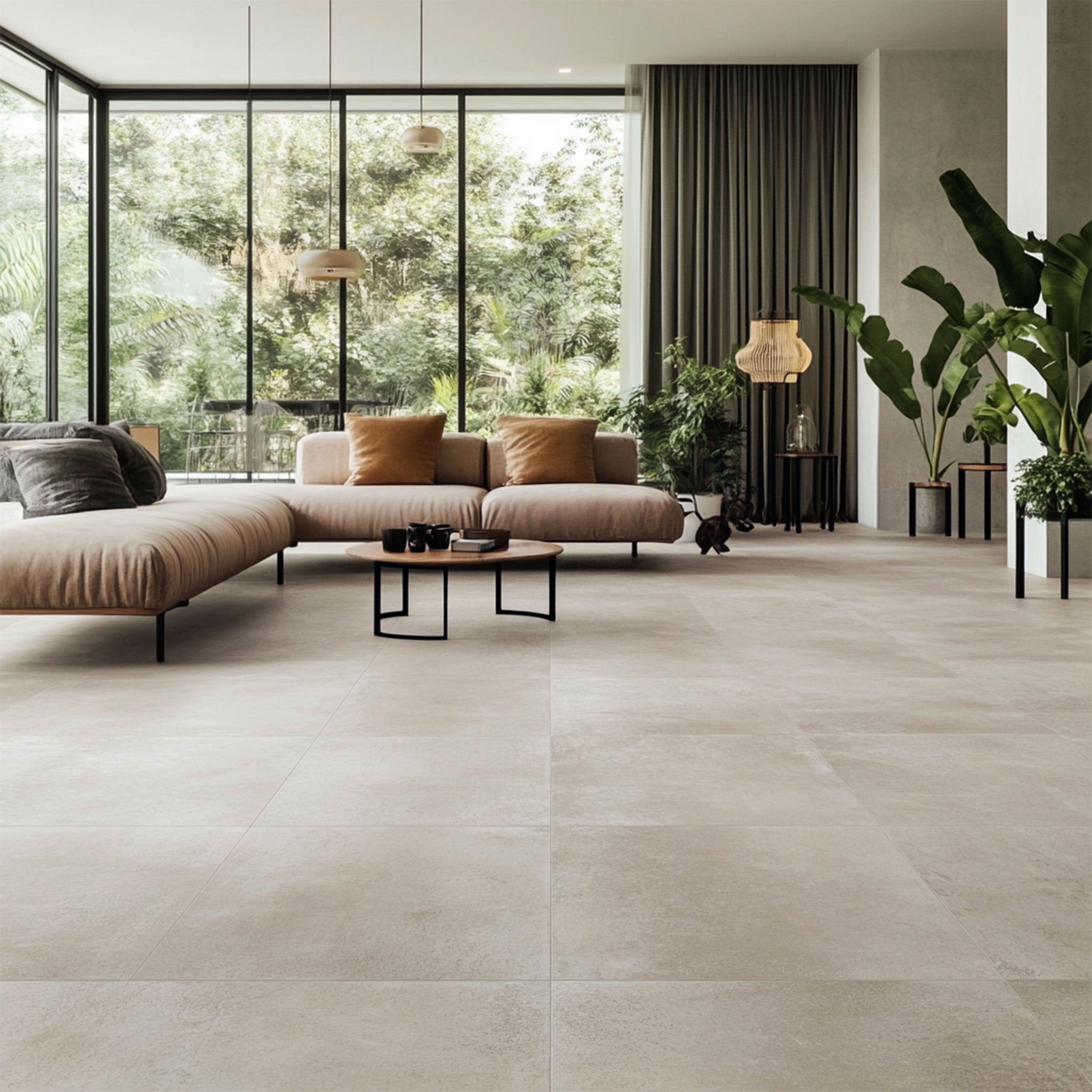 TAAC! il Pavimento SPC in Polvere di Pietra Fast-click 5mm (sp.4+1) eff. Cemento 610X305mm mod. DENEB - Eternal Parquet