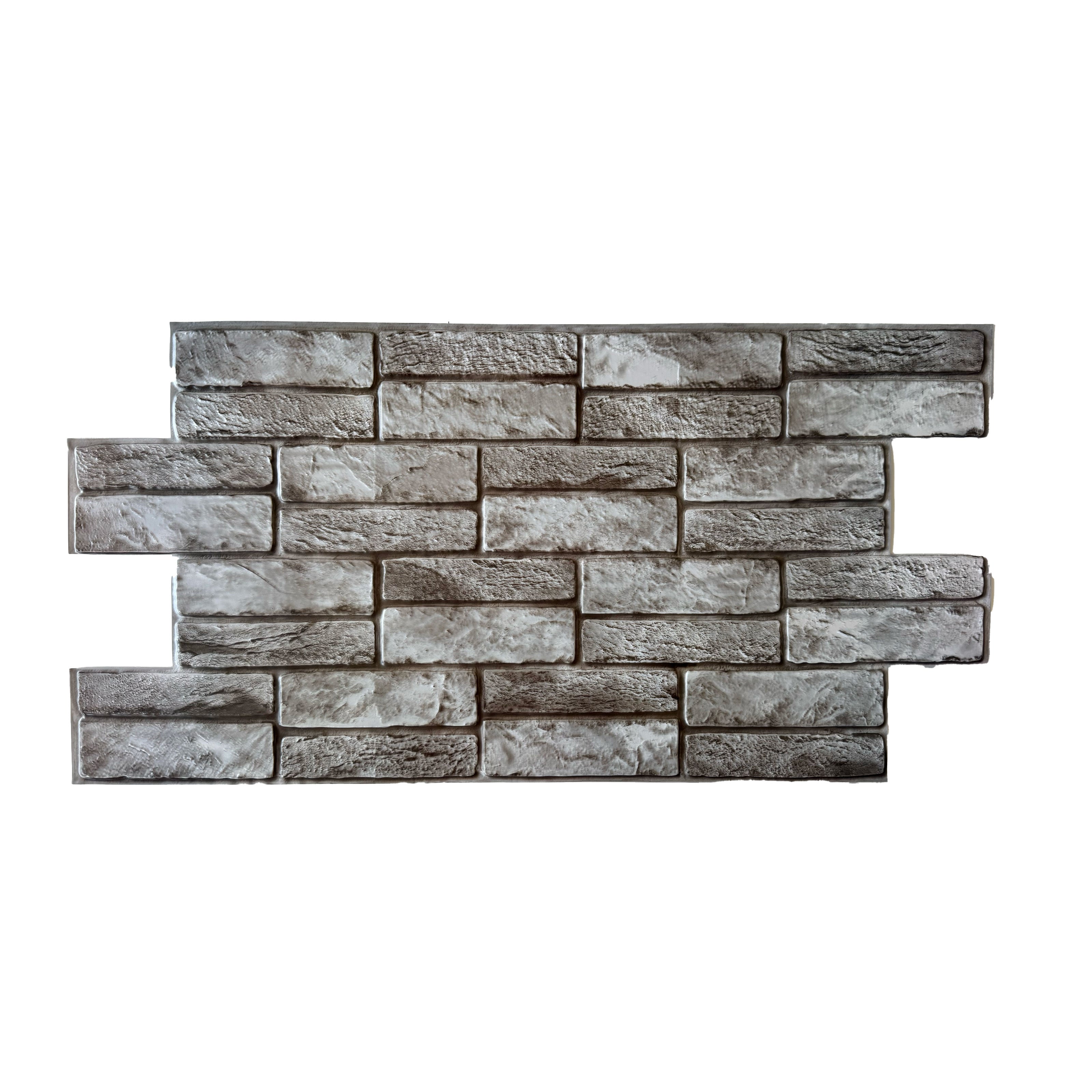 pacchi da 10 o 20 Pannelli 3D Rivestimento a parete in PVC effetto PIETRA GRIGIA DOPPIA 96x48cm Realistici, isolanti - Eternal Parquet