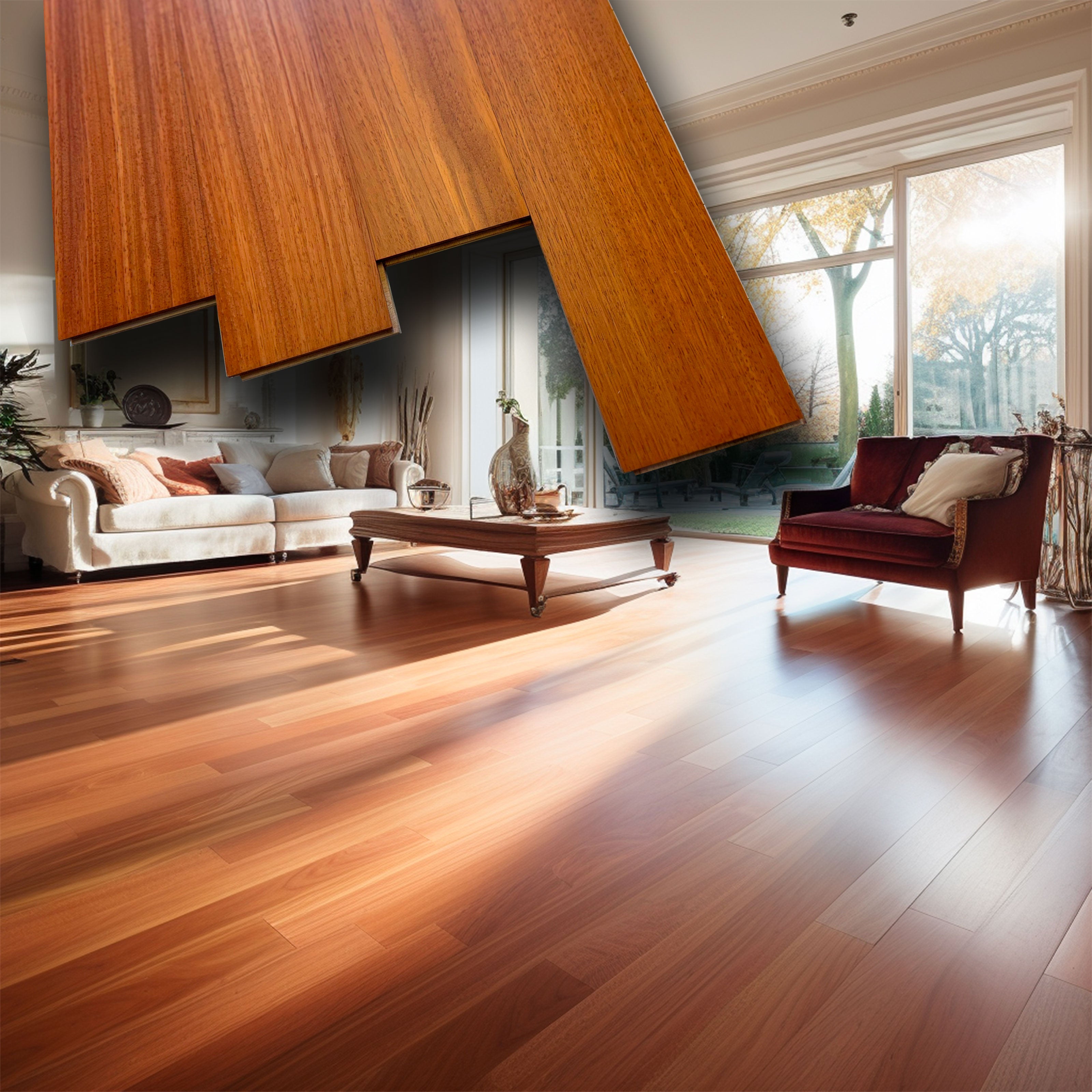 €28,90mq * STOCK GARBELOTTO * Lotto da 45mq di listone prefinito in legno vern. DOUSSIE 14x90x600/900 - Eternal Parquet