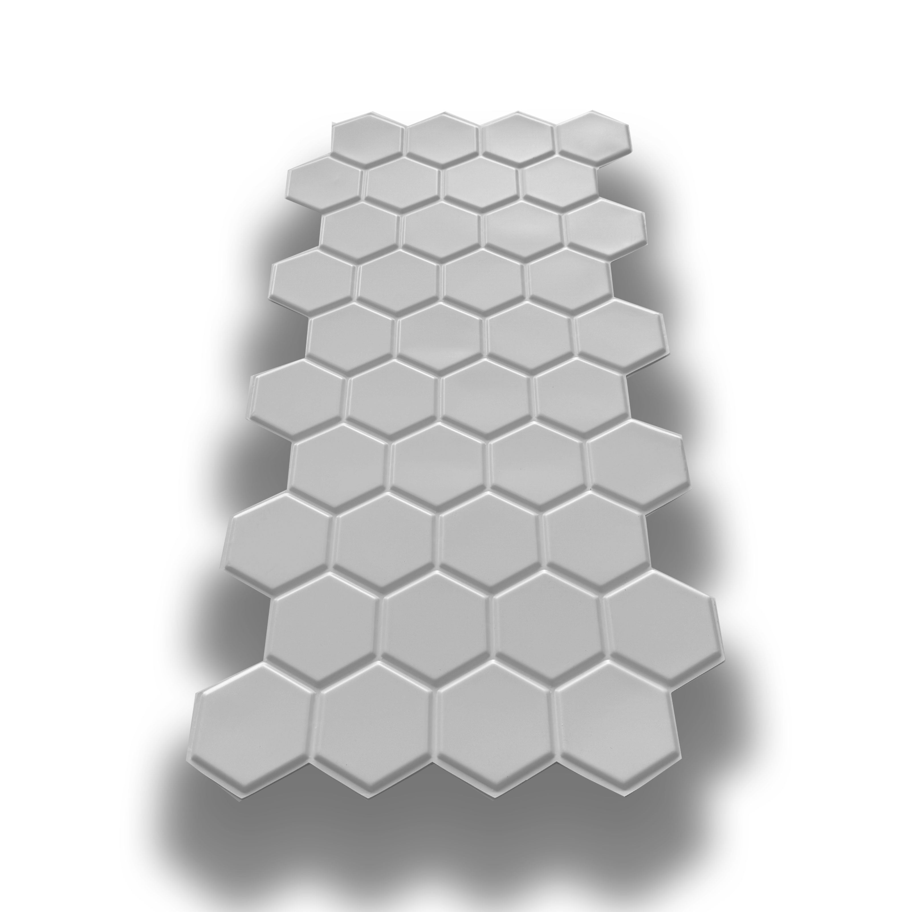 pacchi da 10 o 20 Pannelli 3D Rivestimento a parete in PVC effetto CERAMICHE ESAGONALI 96x48cm Realistici, isolanti - Eternal Parquet