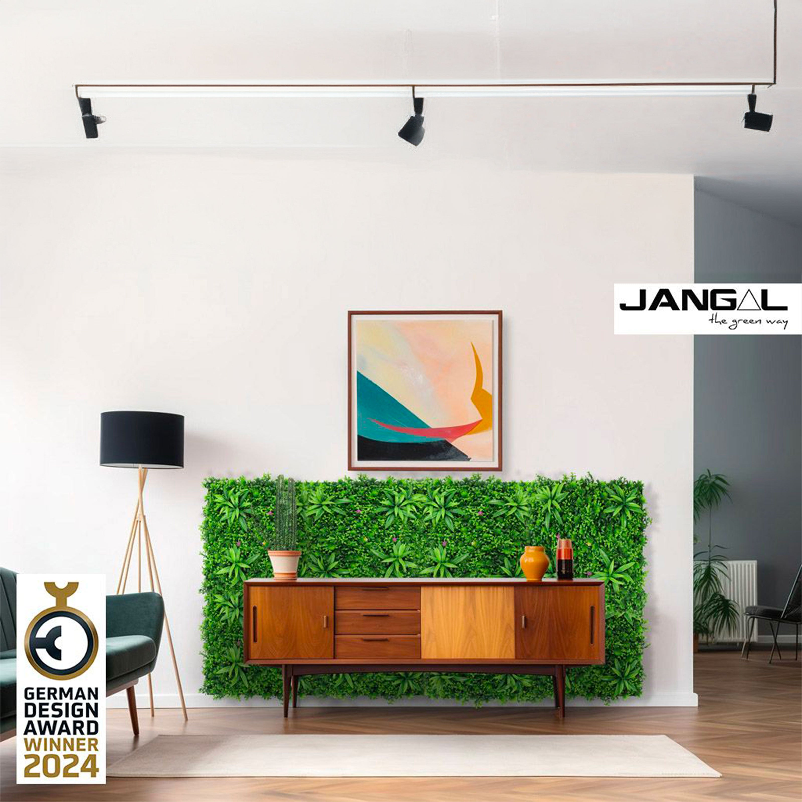 JANGAL Pannelli acustici Modulabili in FLORA sintetica ULTRAREALISTICA 52x52cm mod. TROPICAL - Eternal Parquet