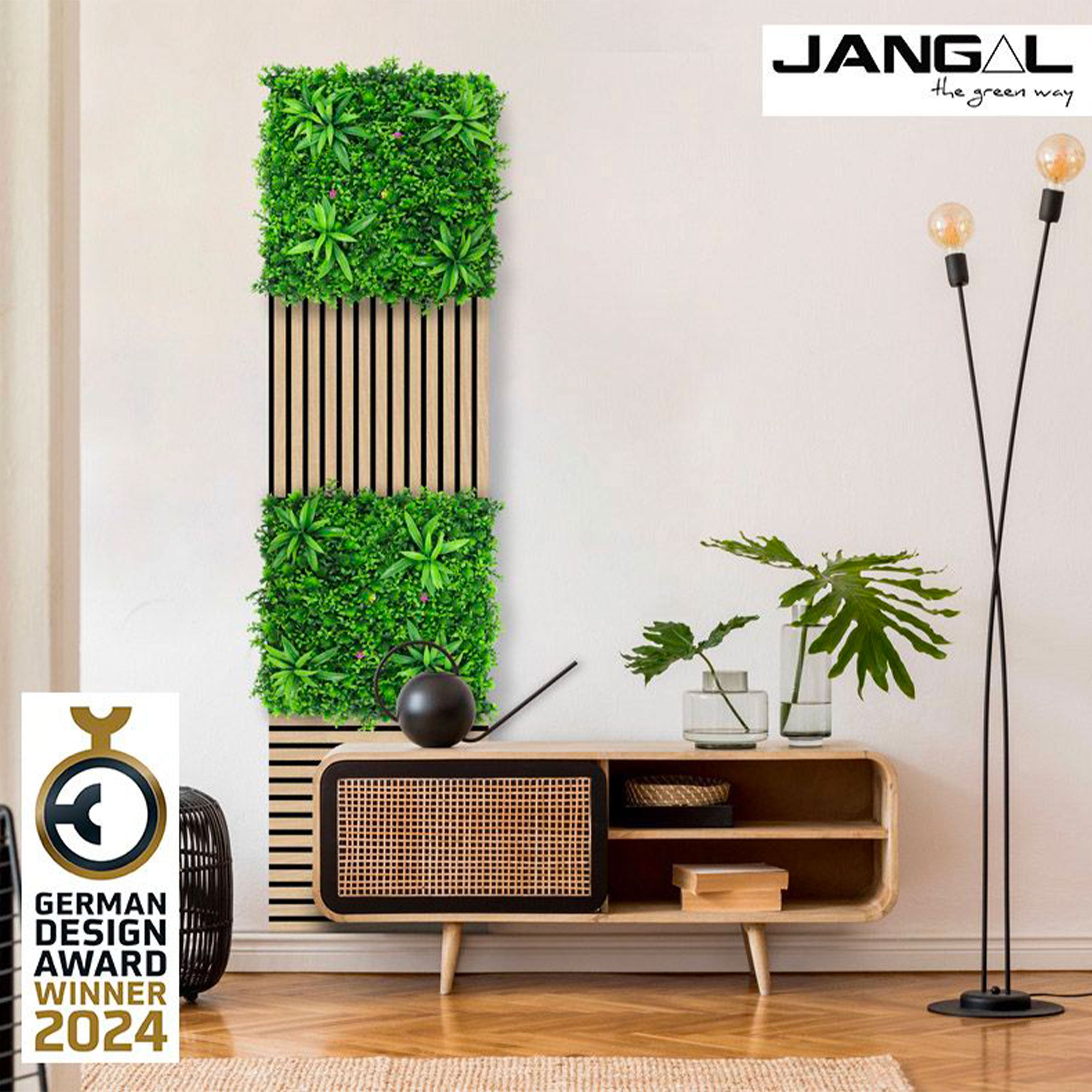 JANGAL Pannelli acustici Modulabili in FLORA sintetica ULTRAREALISTICA 52x52cm mod. TROPICAL - Eternal Parquet