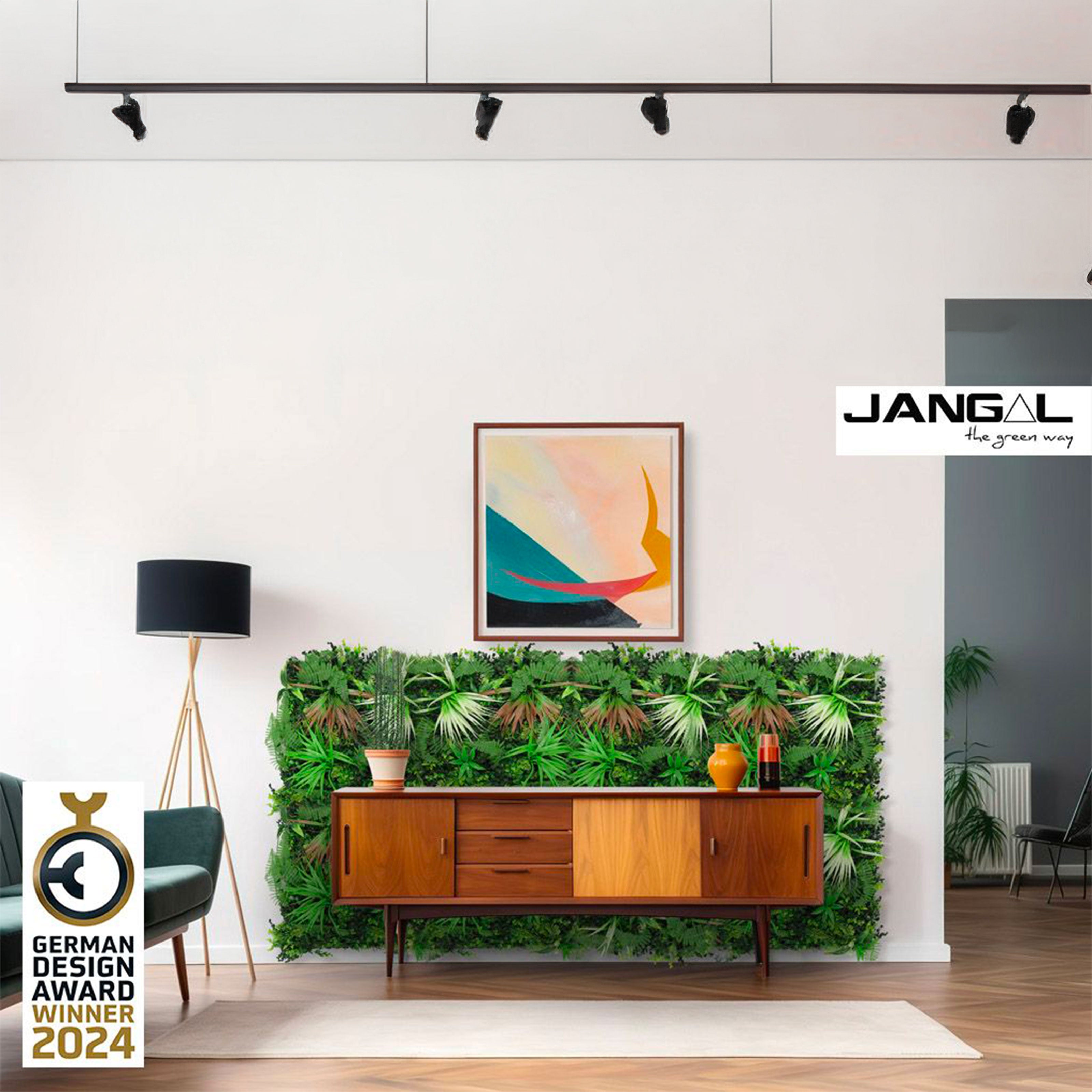 JANGAL Pannelli acustici Modulabili in FLORA sintetica ULTRAREALISTICA 52x52cm mod. EXOTIC - Eternal Parquet