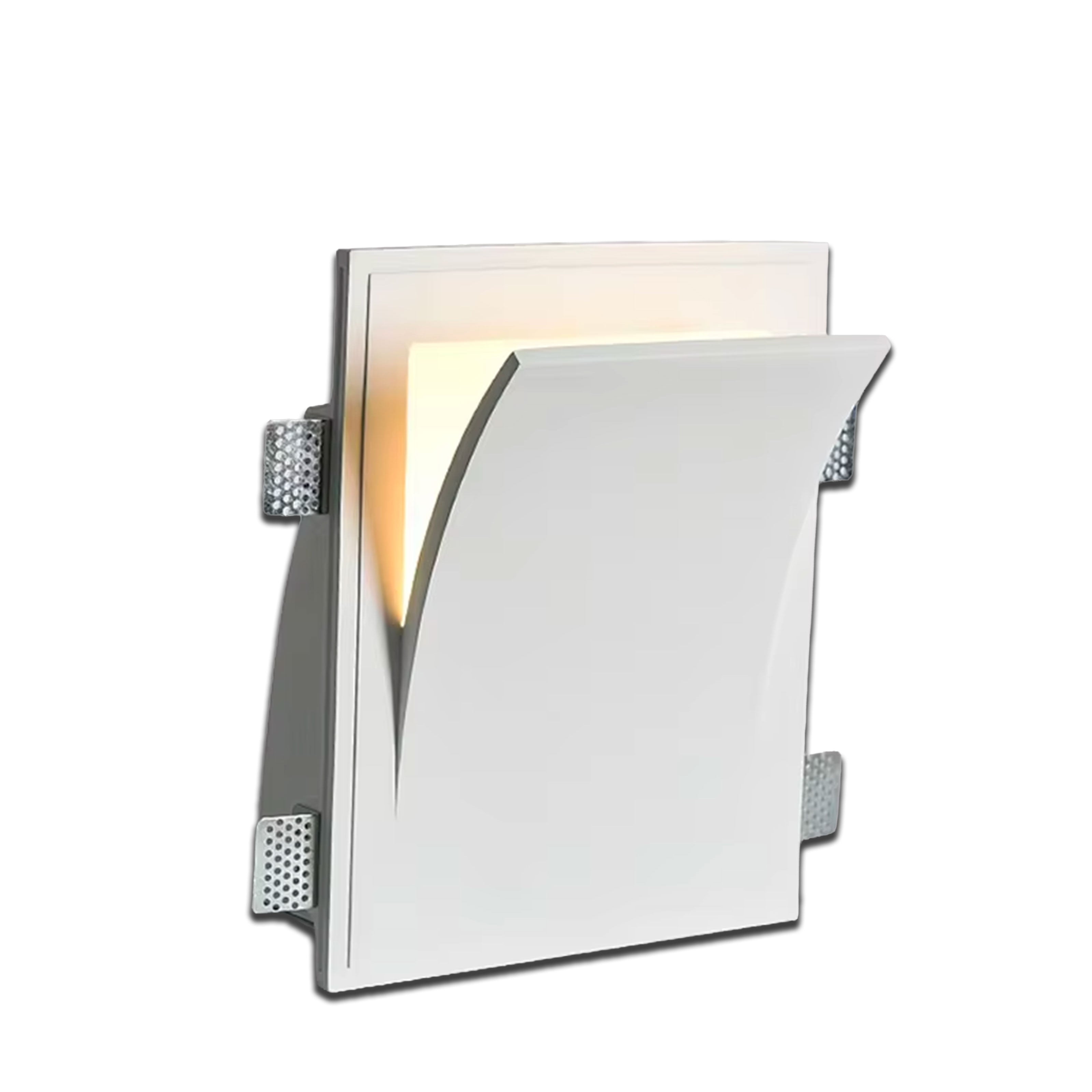 *STOCK* Portafaretto In Gesso Ceramico ad incasso 250x310x95mm 40W GU10 IP20 - Eternal Parquet