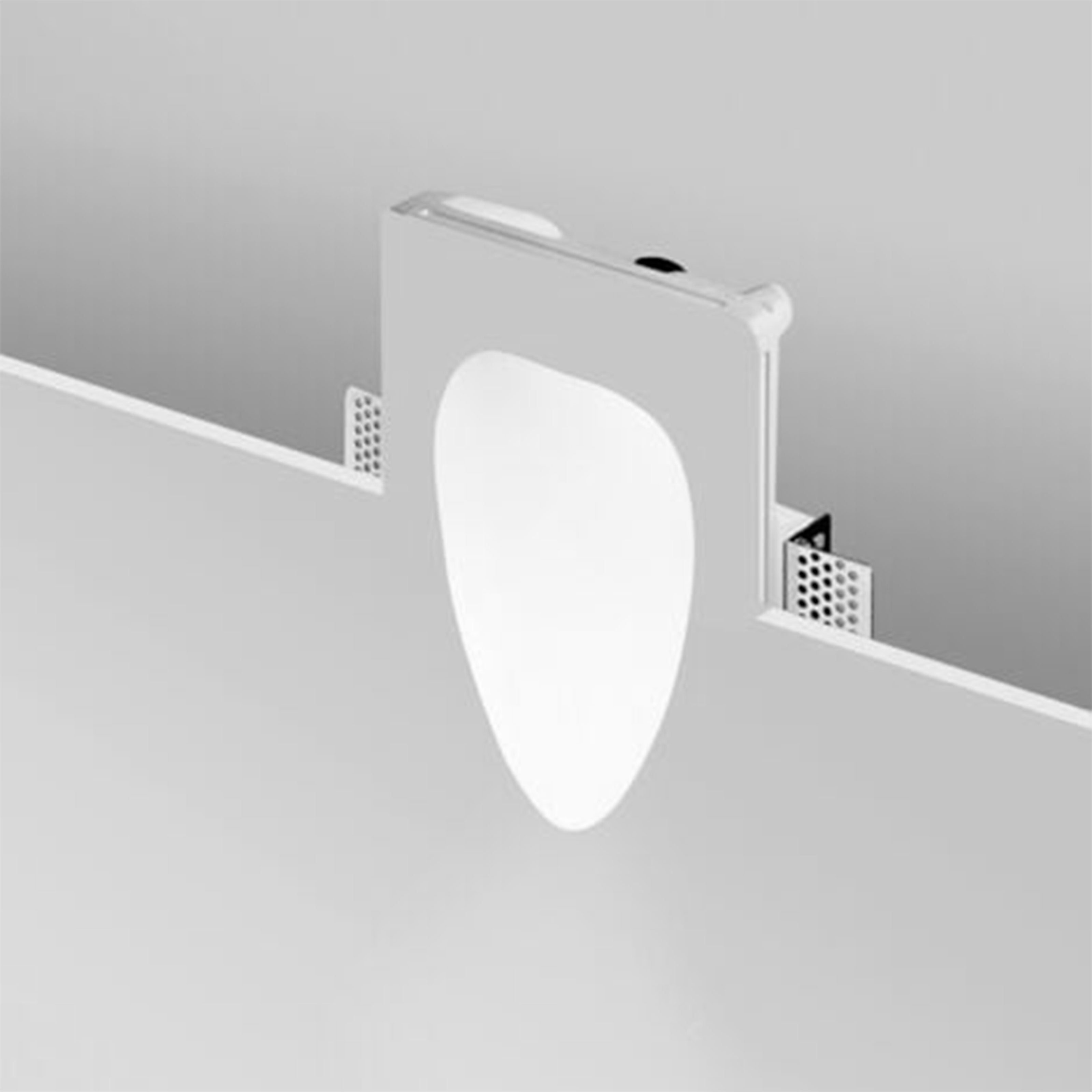 *STOCK* Portafaretto In Gesso Ceramico LED ad incasso Segnapasso 230x145mm 1X1W CREE XP-E IP20 3.2V - Eternal Parquet