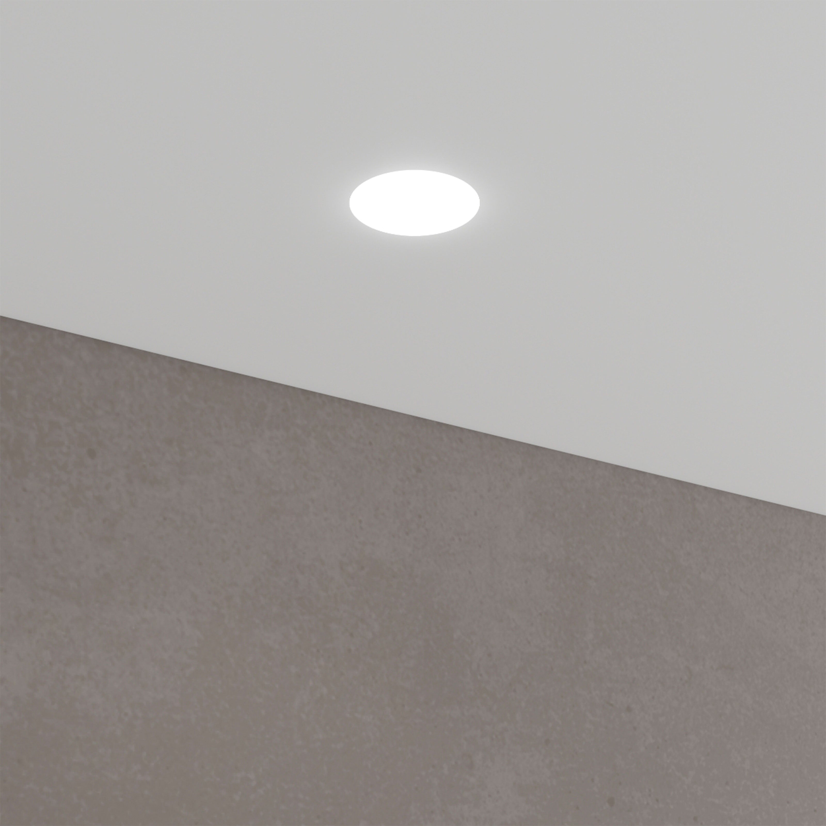 *STOCK* n.10 Portafaretto In Gesso Ceramico ad incasso Diametro 170 con Vetro 40W GU10 IP20 - Eternal Parquet