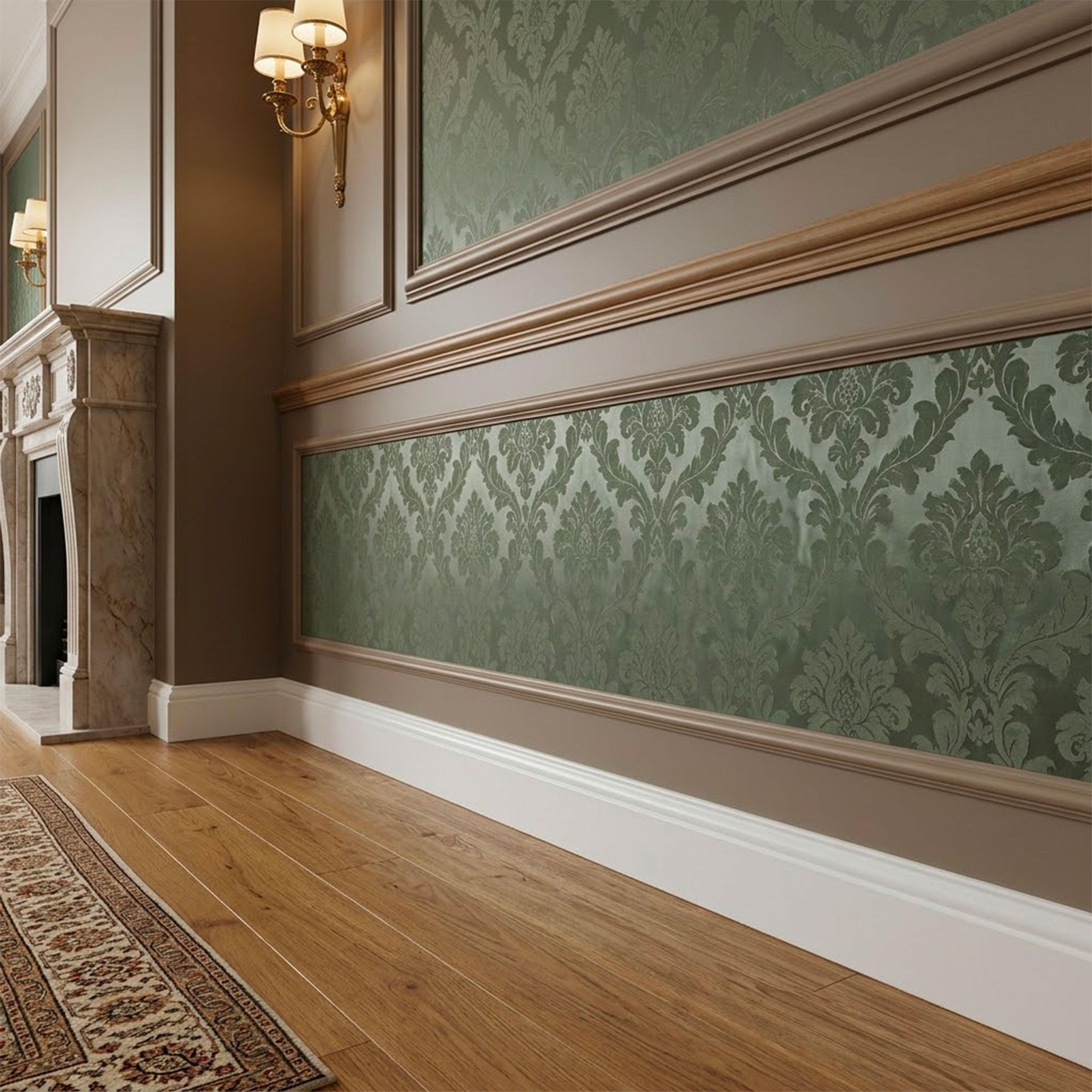 Battiscopa Firenze in POLIMERI linea BASICBOARD 65x10mm - BIANCO pitturabile (prezzo al metro) - Eternal Parquet