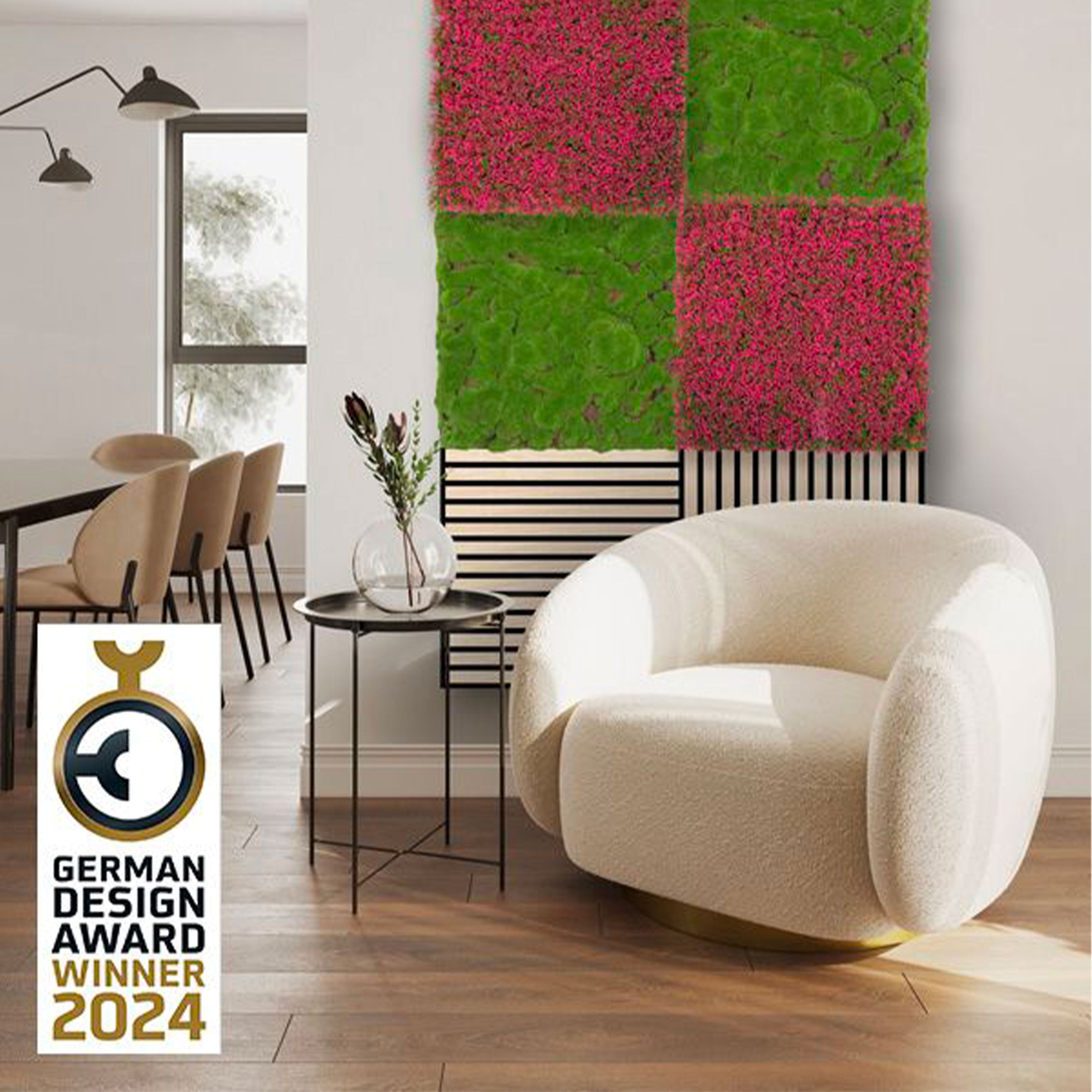 JANGAL Pannelli acustici Modulabili in FLORA sintetica ULTRAREALISTICA 52x52cm mod. FOREST GREEN - Eternal Parquet