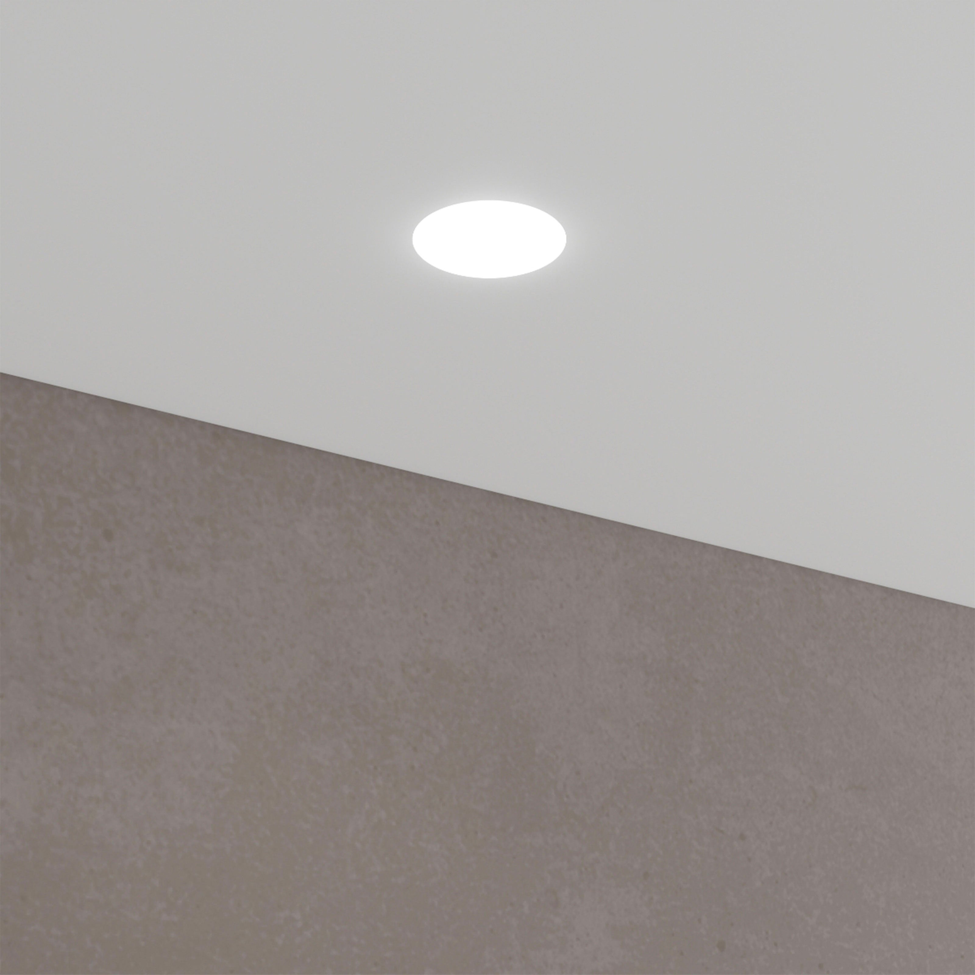 *STOCK* n.15 Portafaretto In Gesso Ceramico ad incasso Orientabile Diametro 155mm 35W GU10 IP20 - Eternal Parquet