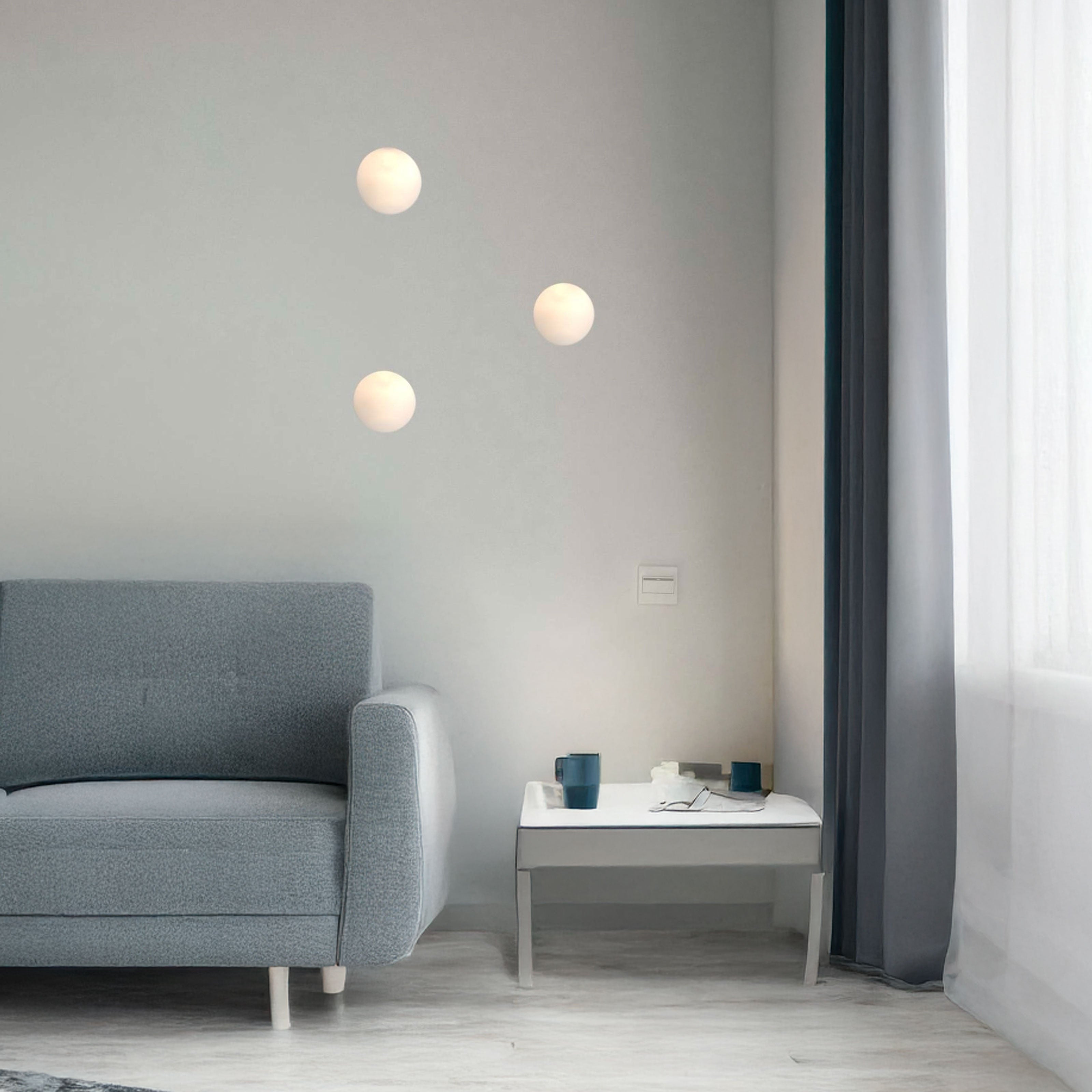 *STOCK* Portafaretto In Gesso Ceramico ad incasso GHOST 350x290x75mm foro 13cm 40W GU10 IP20 - Eternal Parquet