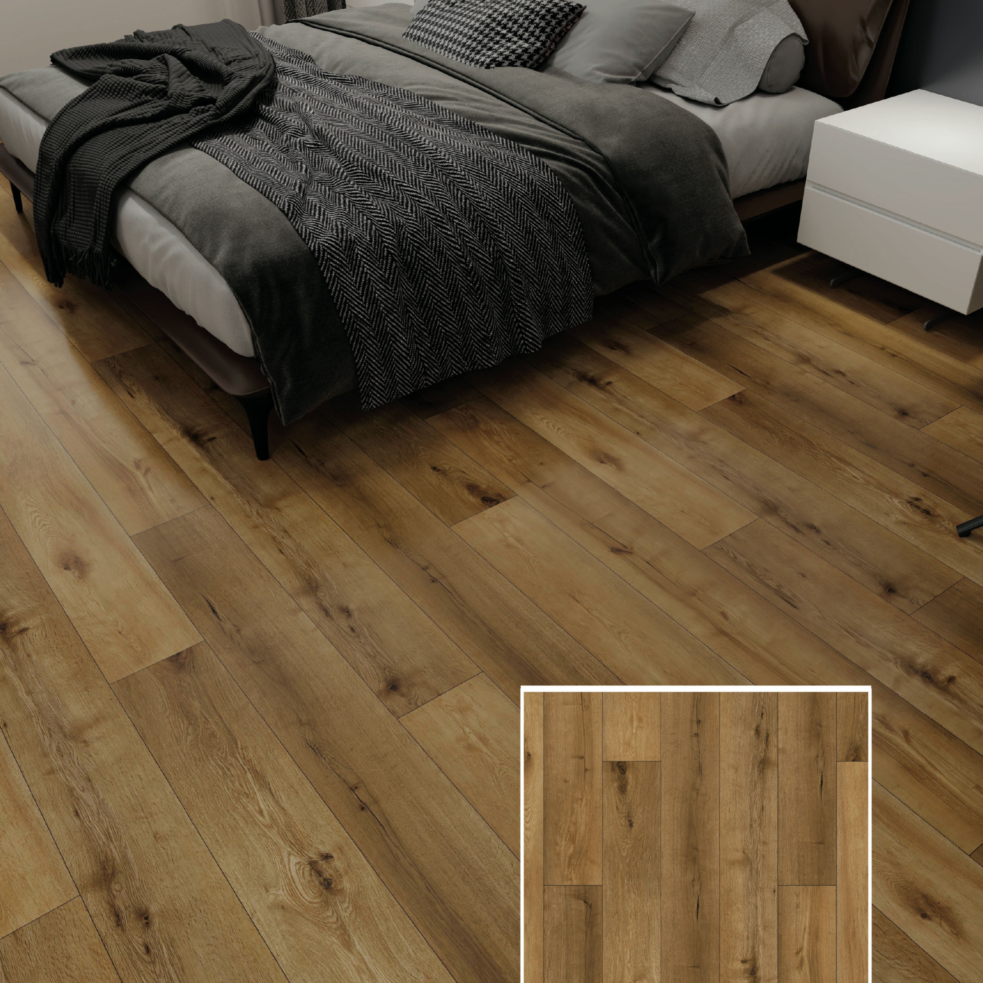 TAAC! La Spina Italiana SPC in Polvere di Pietra ULTRAREAL Fast-click 6,5mm (sp.5+1,5) 750x150mm AZHA - Eternal Parquet