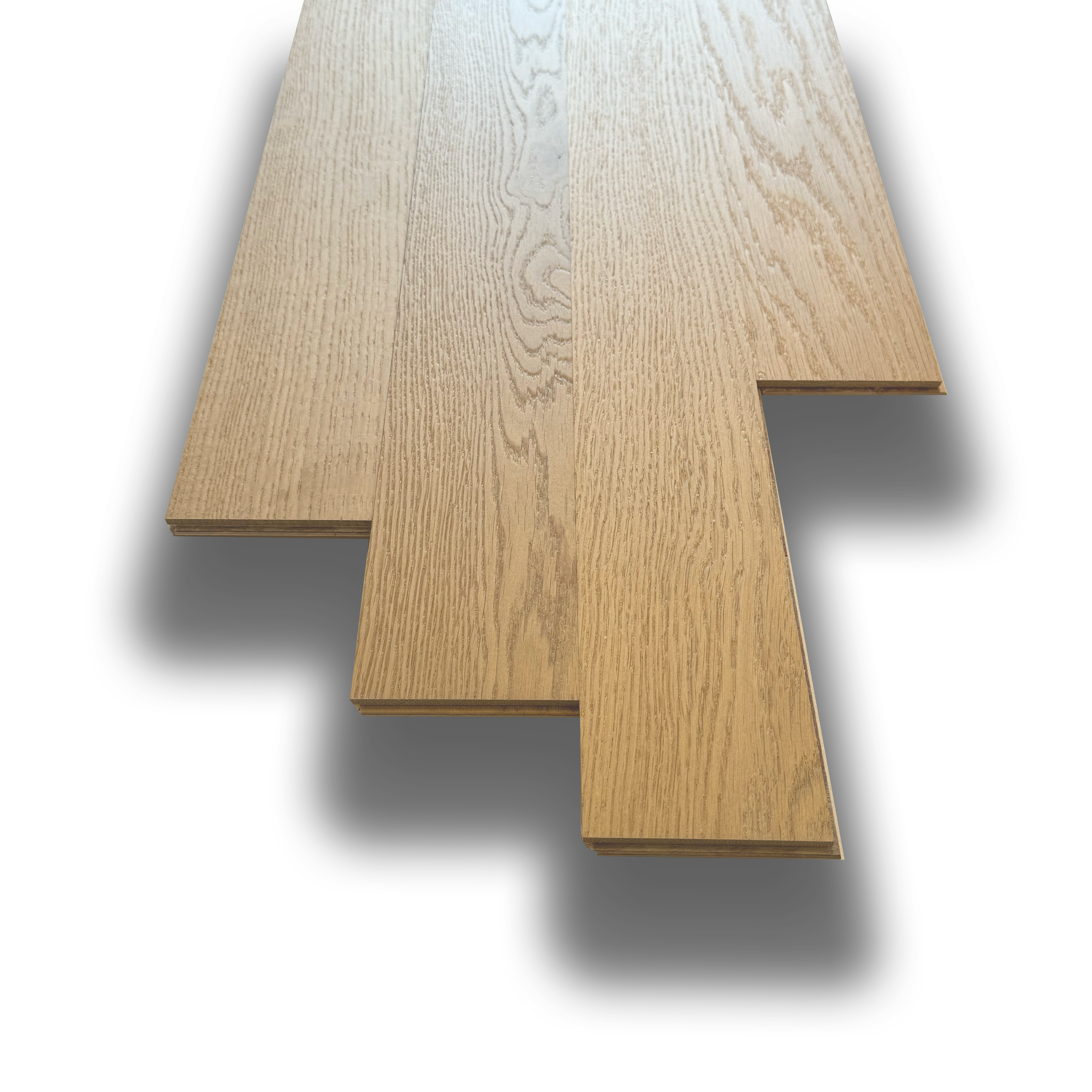 €19,90mq * STOCK GARBELOTTO * Lotto da 11mq di LISTONE Rovere verniciato effetto NATURALE spazz. 10x140x1220 prima scelta - Eternal Parquet
