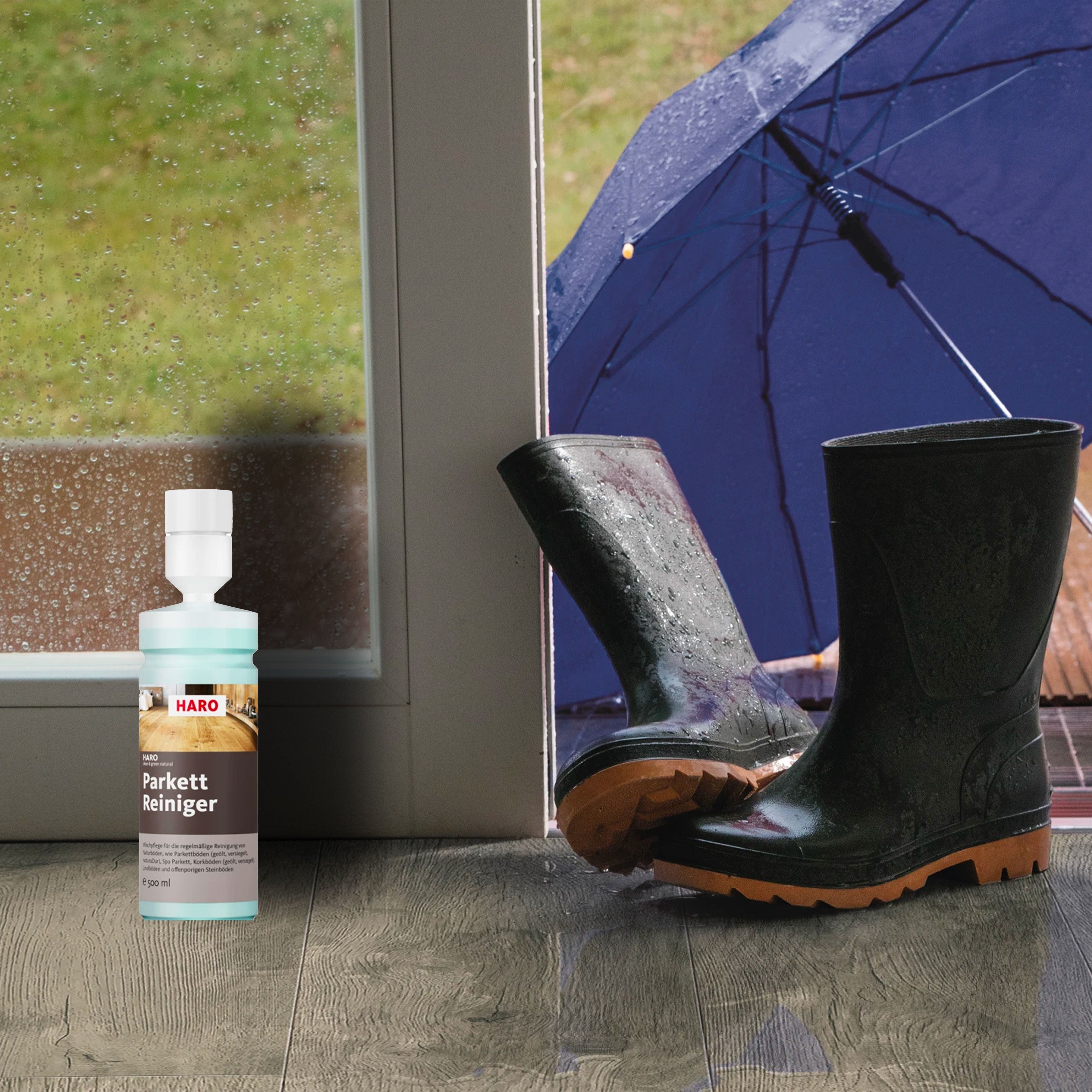 HARO Clean & Green Naturale - Detergente "NATURALE" per parquet sughero linoleum cotto e marmi Haro