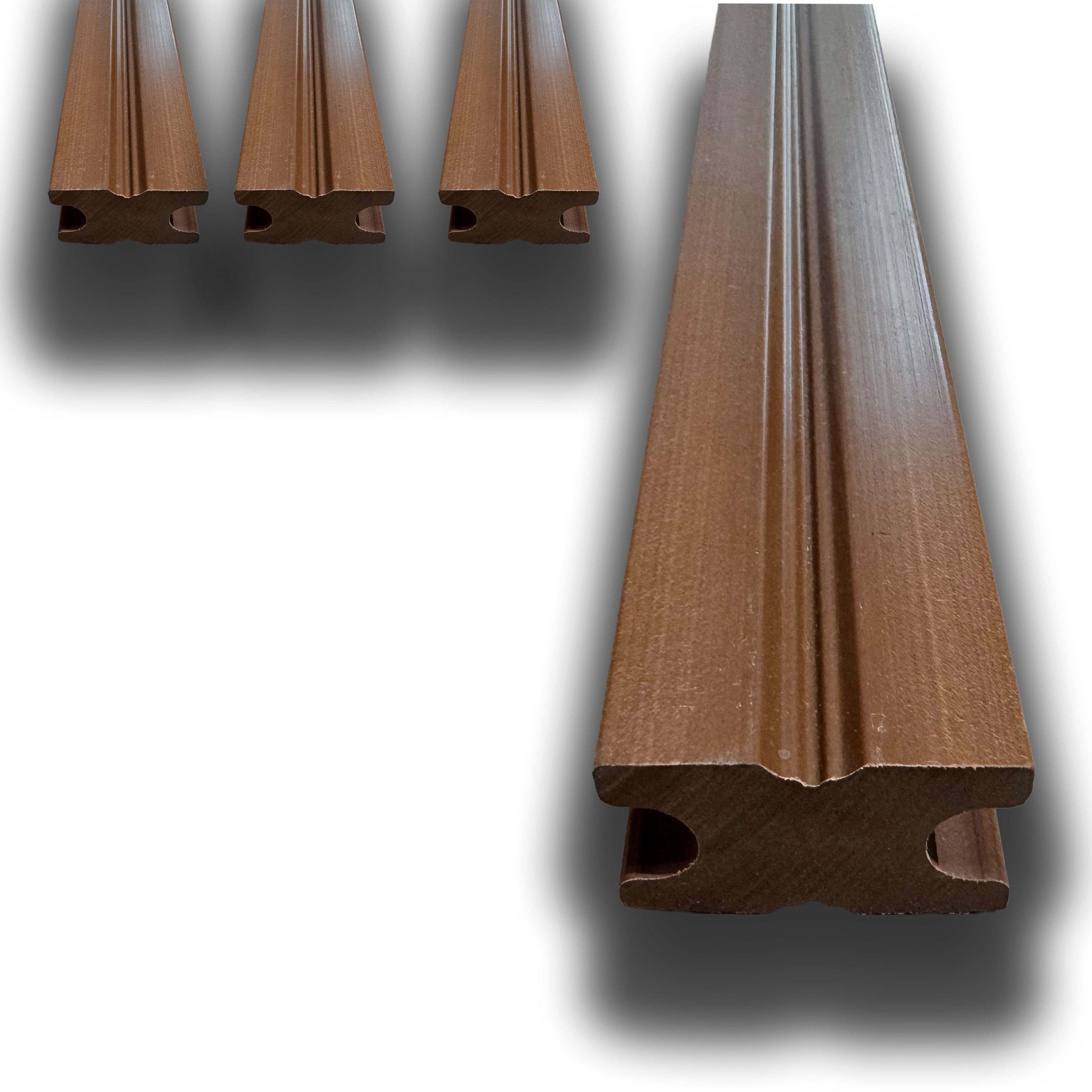 4 Barre intere di sottostruttura pavimento decking e rivestimento a parete WPC 40x25x2900mm (LxSxA) - Eternal Parquet