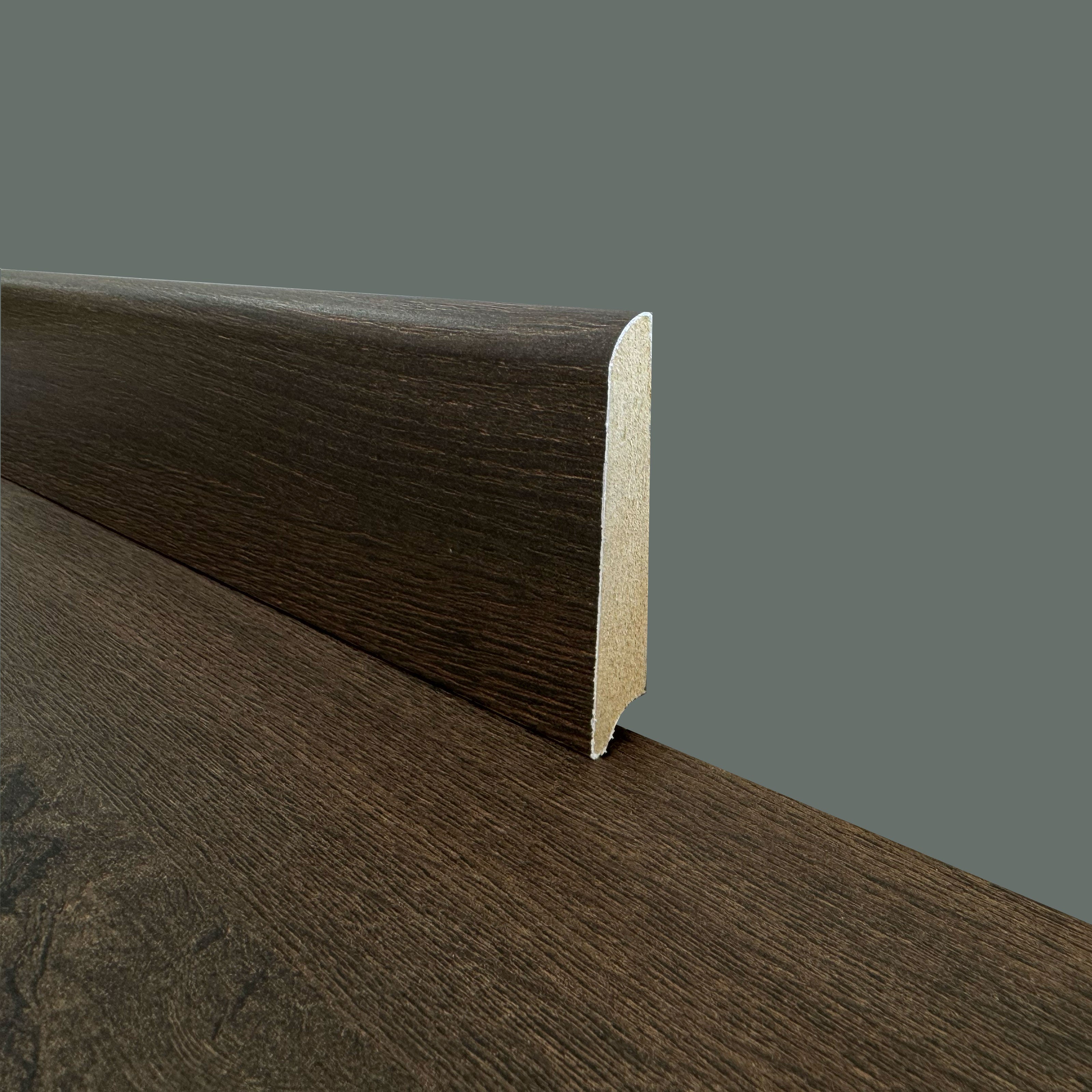 €2,99ml - BATTISCOPA in FIBRA DI LEGNO coordinato GAMMA LAMINATI 70x15 inclinato vari decori - Eternal Parquet