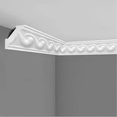 €1,10ml *** STOCK *** Pacco da 96ml di cornice decorativa in polistirene compatto XPS 55X55x2000 LD18G Eternal Parquet