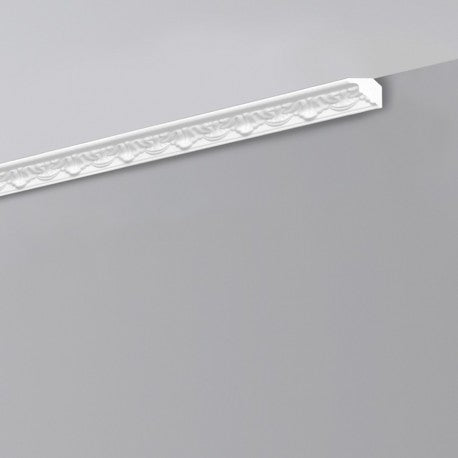 €0,59ml *** STOCK ***. Pacco da 220ml di cornice decorativa in polistirene compatto XPS 30X30x2000 LD08G - Eternal Parquet