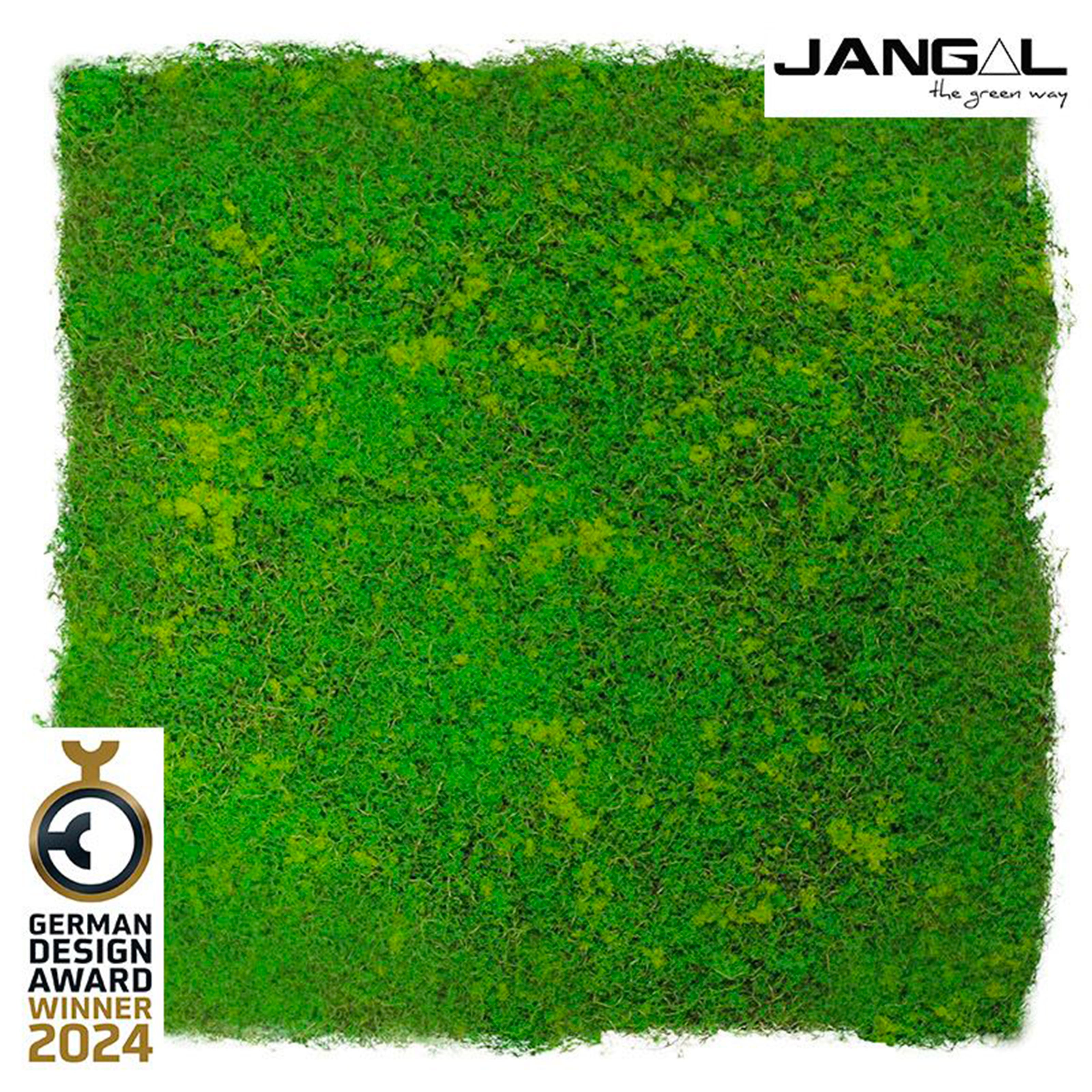 JANGAL Pannelli acustici Modulabili in FLORA sintetica ULTRAREALISTICA 52x52cm mod. LIGHT GREEN - Eternal Parquet
