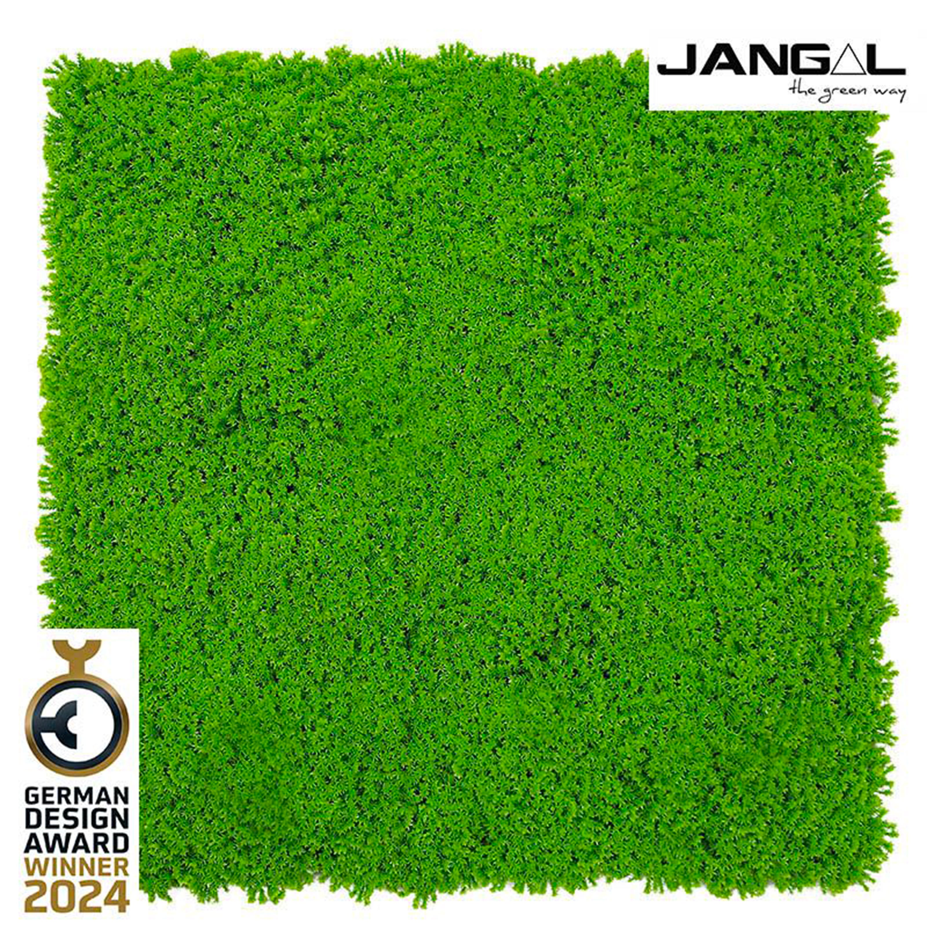 JANGAL Pannelli acustici Modulabili in FLORA sintetica ULTRAREALISTICA 52x52cm mod. LIME GREEN - Eternal Parquet