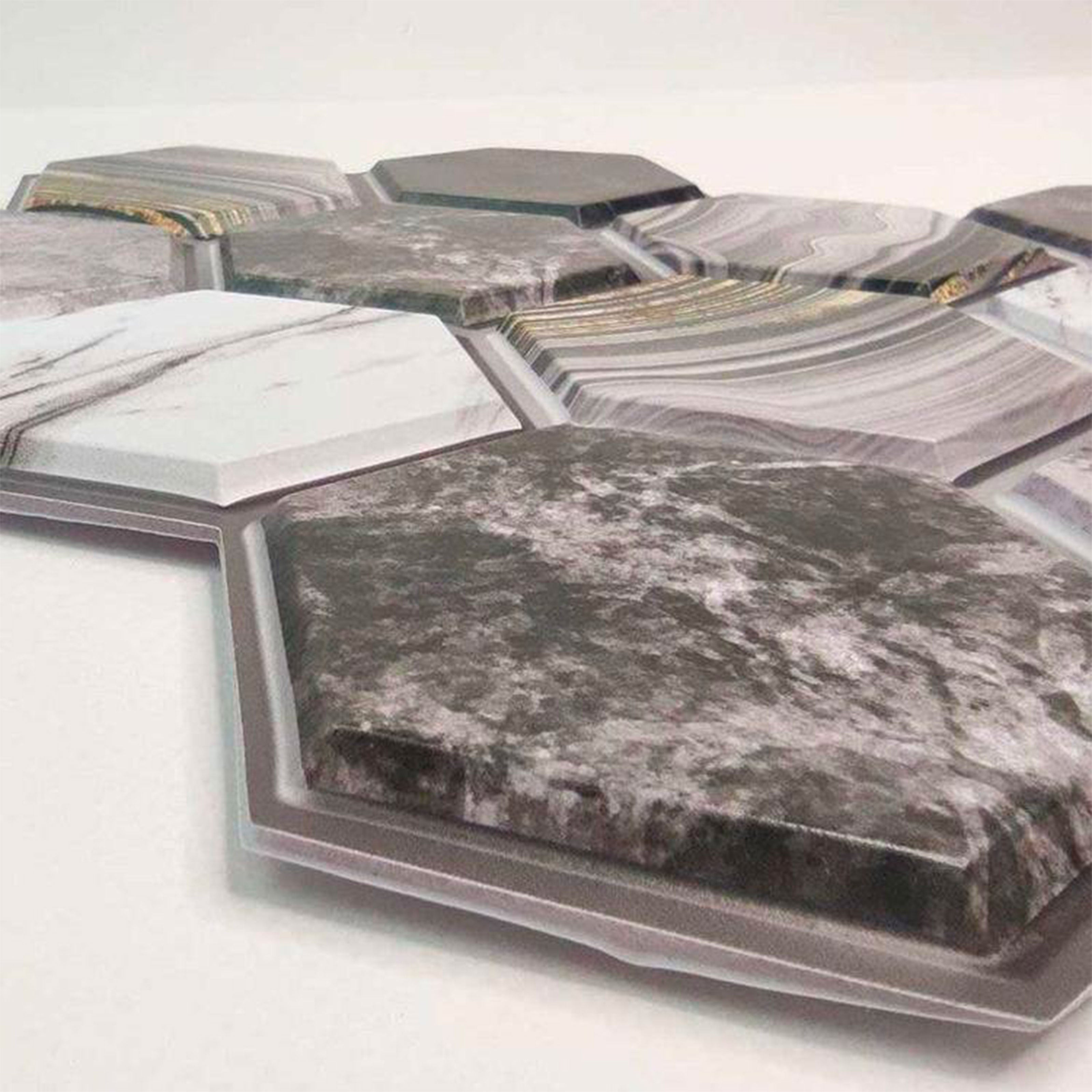 pacco da 4 Pannelli 3D Autoadesivi in PVC 30X30cm vari decori ultrarealistici ideali per bagni e cucine - Eternal Parquet