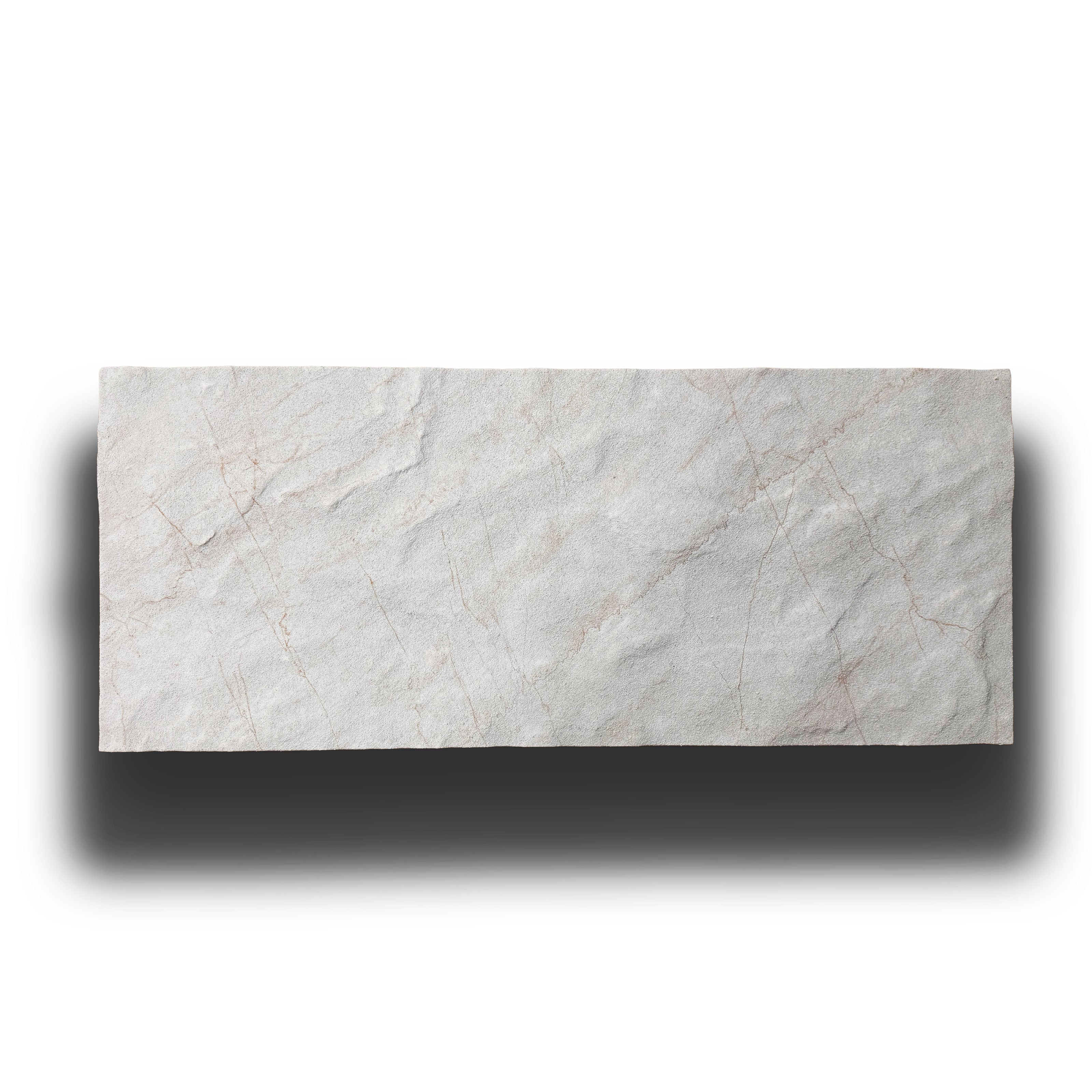 CAPPOTTO esterno - interno isolante in STYROFOAM 3D spess. 2,5cm (120x50cm) con resine e malta Marmo asciato sabbiato