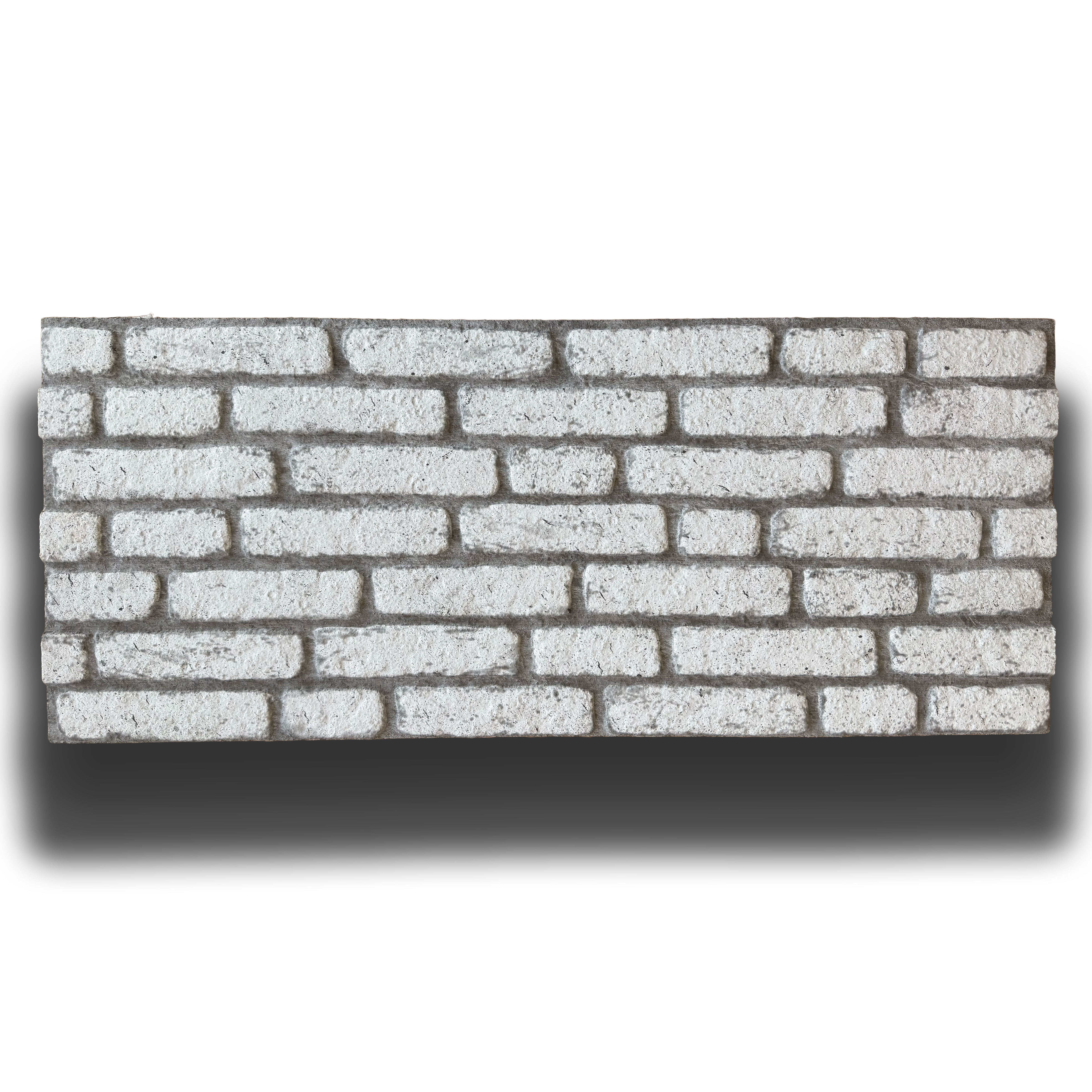 CAPPOTTO esterno - interno isolante in STYROFOAM 3D spess.2cm (120x50cm) con resine e malta mattoni Bianco provenza - Eternal Parquet