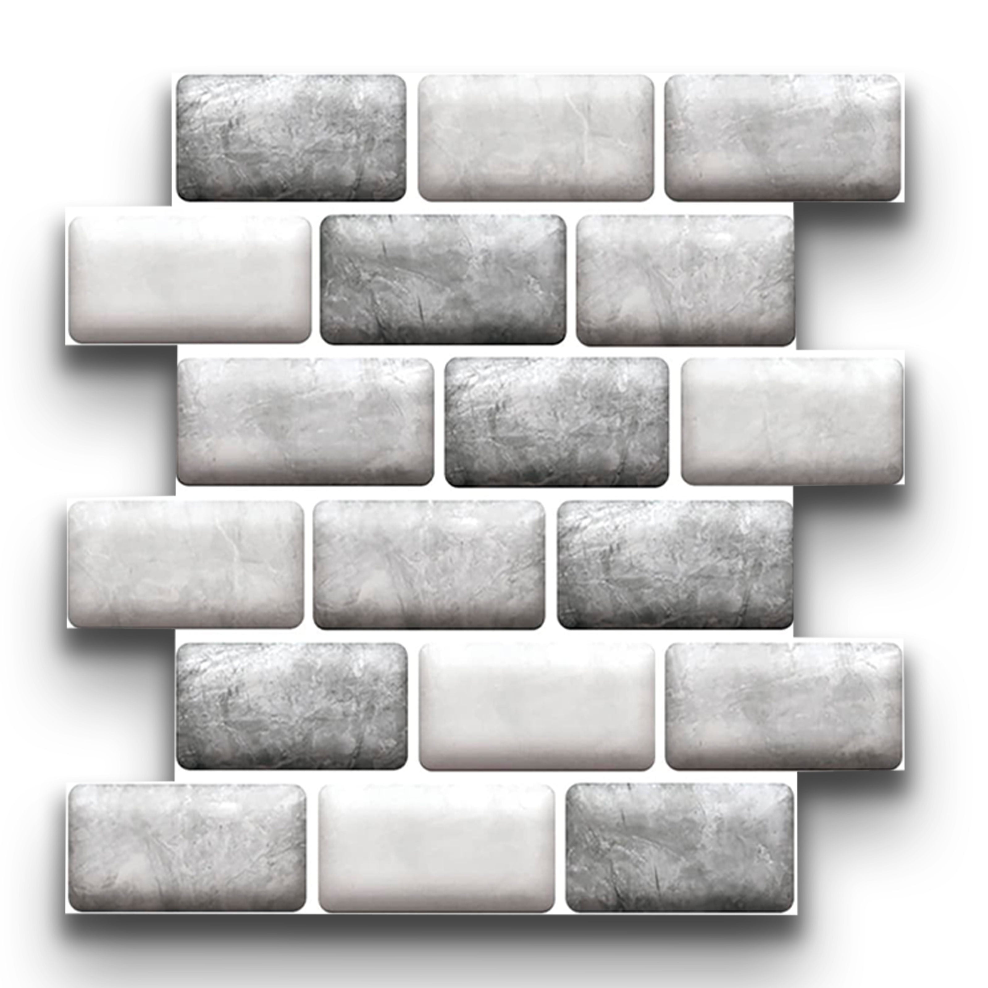 pacco da 4 Pannelli 3D Autoadesivi in PVC 30X30cm vari decori ultrarealistici ideali per bagni e cucine - Eternal Parquet