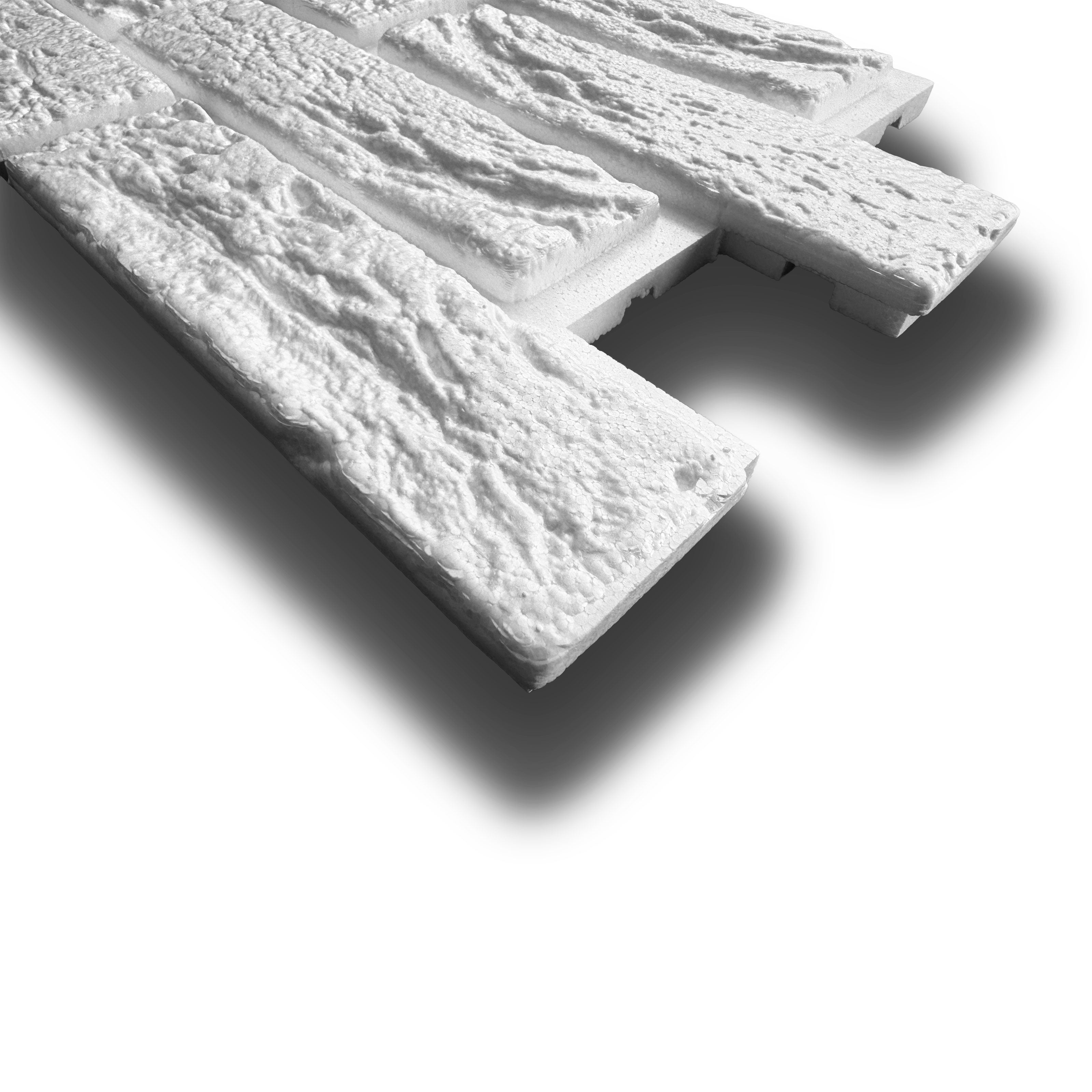 10 o 20mq (76 oppure 152 pezzi) di pannello cappotto isolante mattoncini in polistirene 50x27x2cm verniciabili - Eternal Parquet