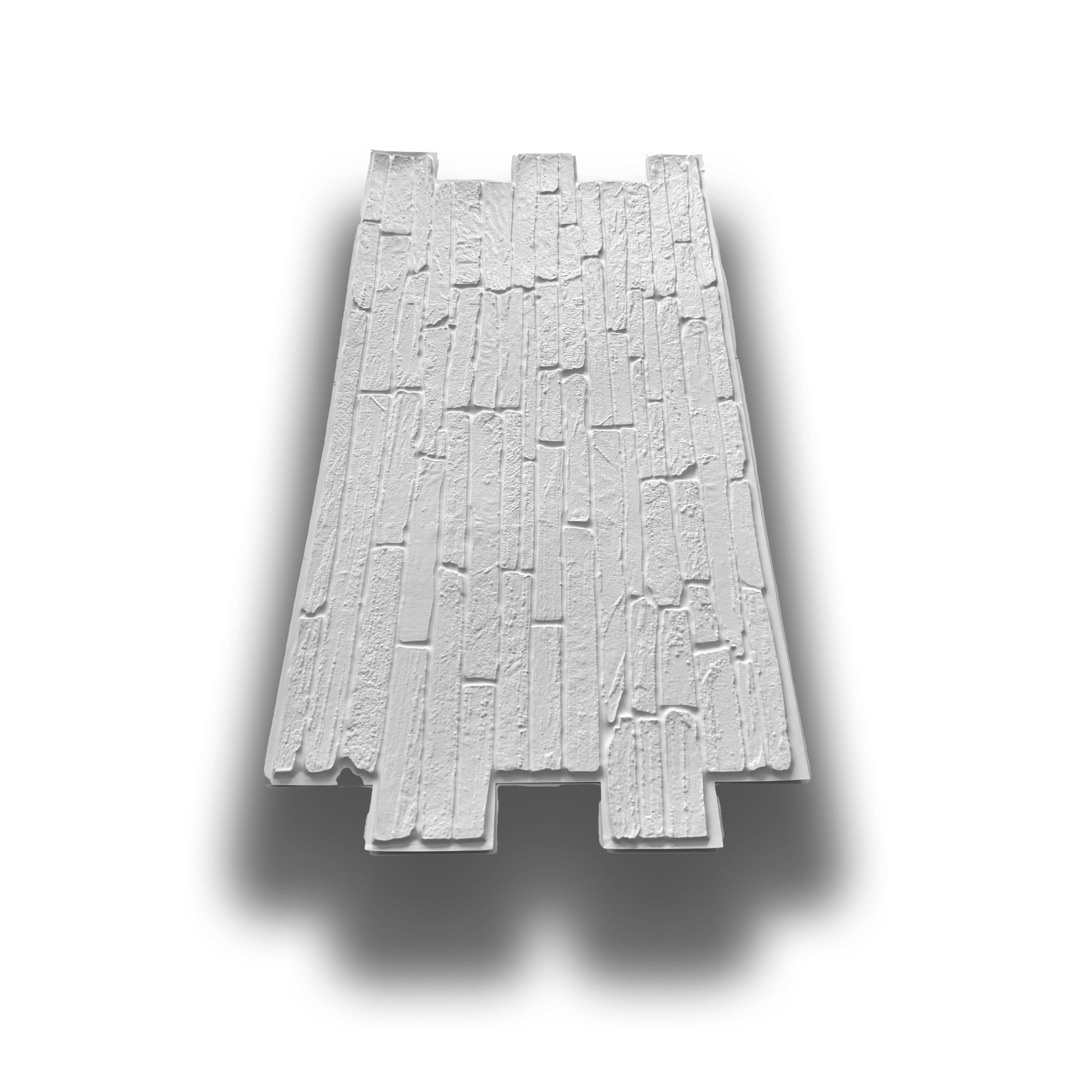 pacchi da 10 o 20 Pannelli 3D Rivestimento a parete in PVC effetto PIETRA BIANCA 96x48cm Realistici, isolanti - Eternal Parquet