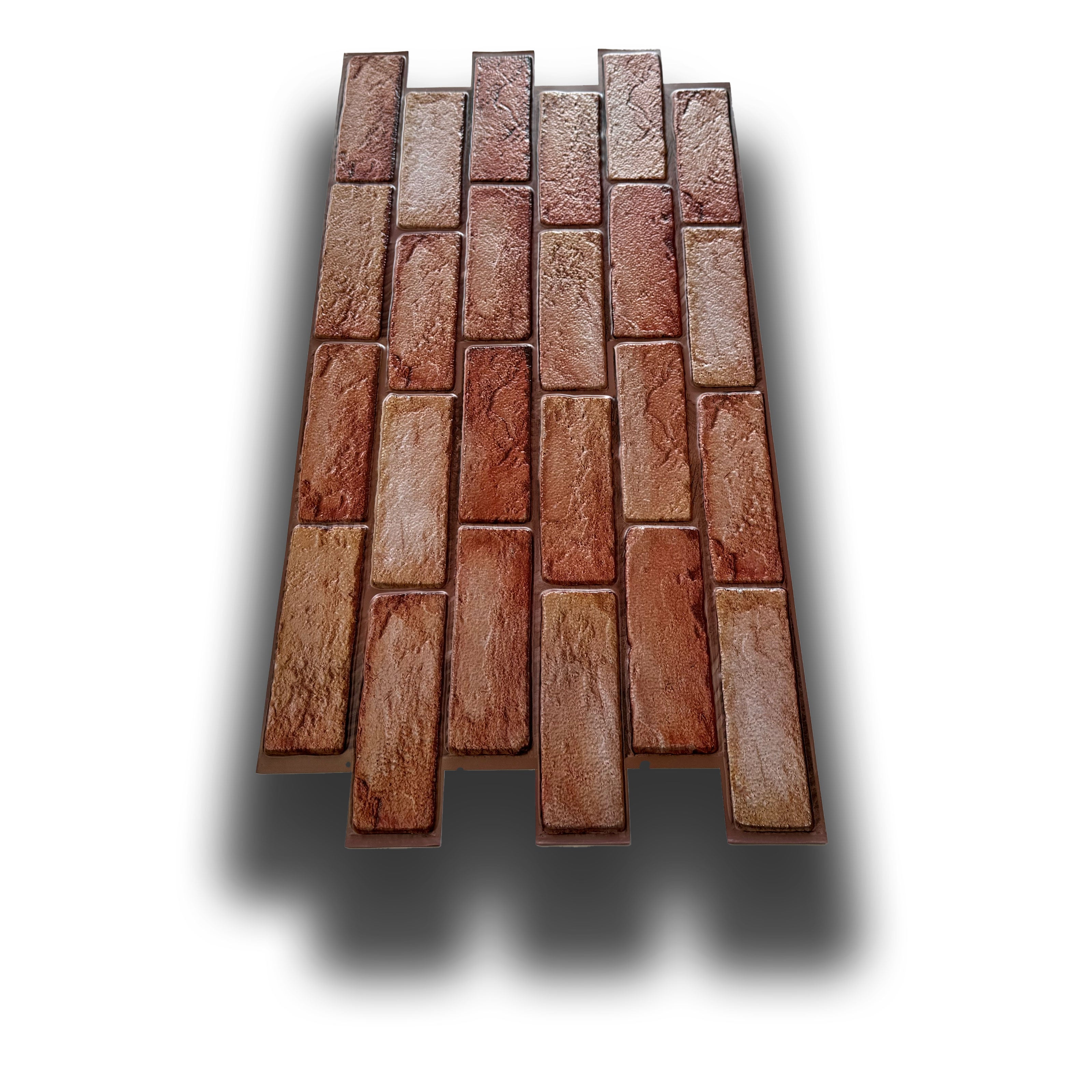 pacchi da 10 o 20 Pannelli 3D Rivestimento a parete in PVC effetto MATTONI COTTO 96x48cm Realistici, isolanti - Eternal Parquet