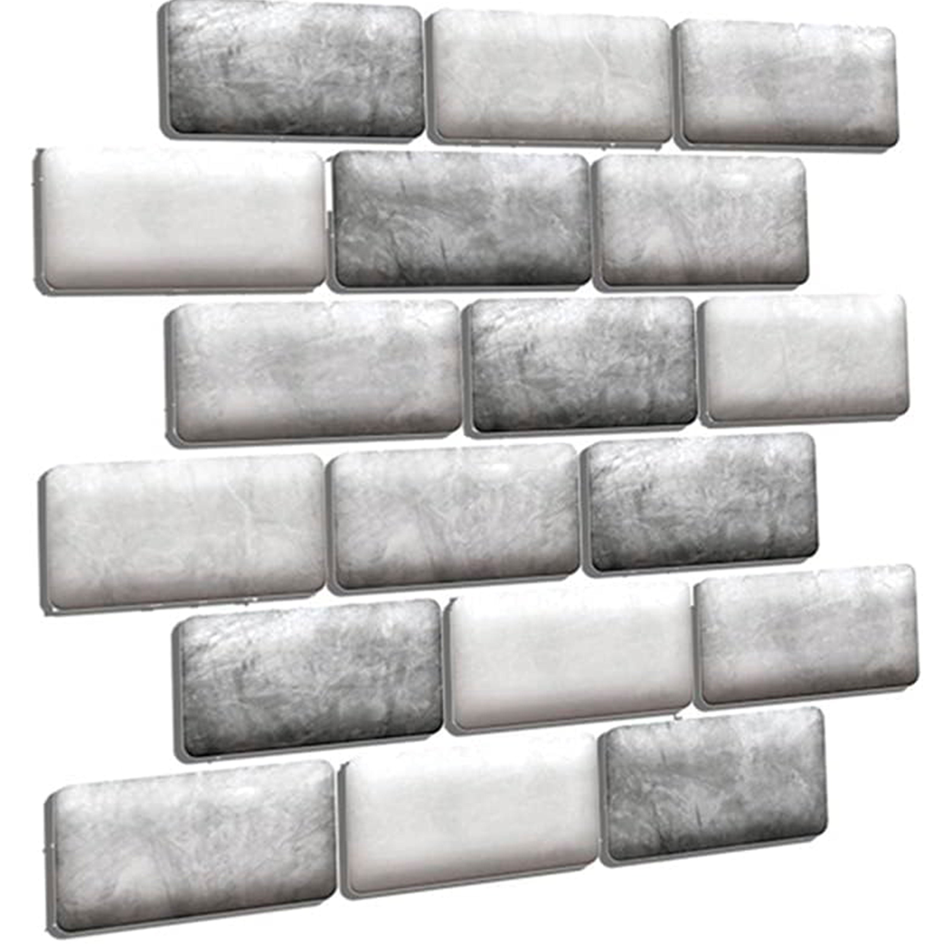 pacco da 4 Pannelli 3D Autoadesivi in PVC 30X30cm vari decori ultrarealistici ideali per bagni e cucine - Eternal Parquet