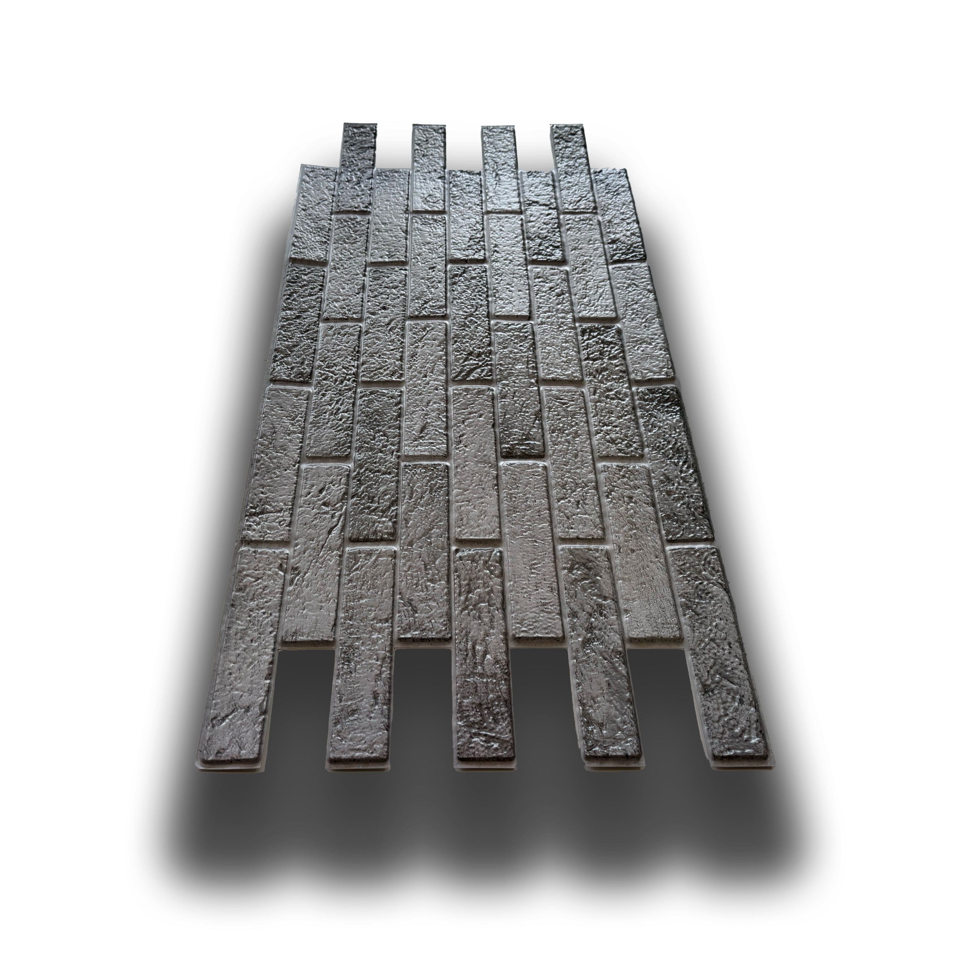 pacchi da 10 o 20 Pannelli 3D Rivestimento a parete in PVC effetto MATTONI GRIGI USURATI 96x48cm Realistici, isolanti - Eternal Parquet