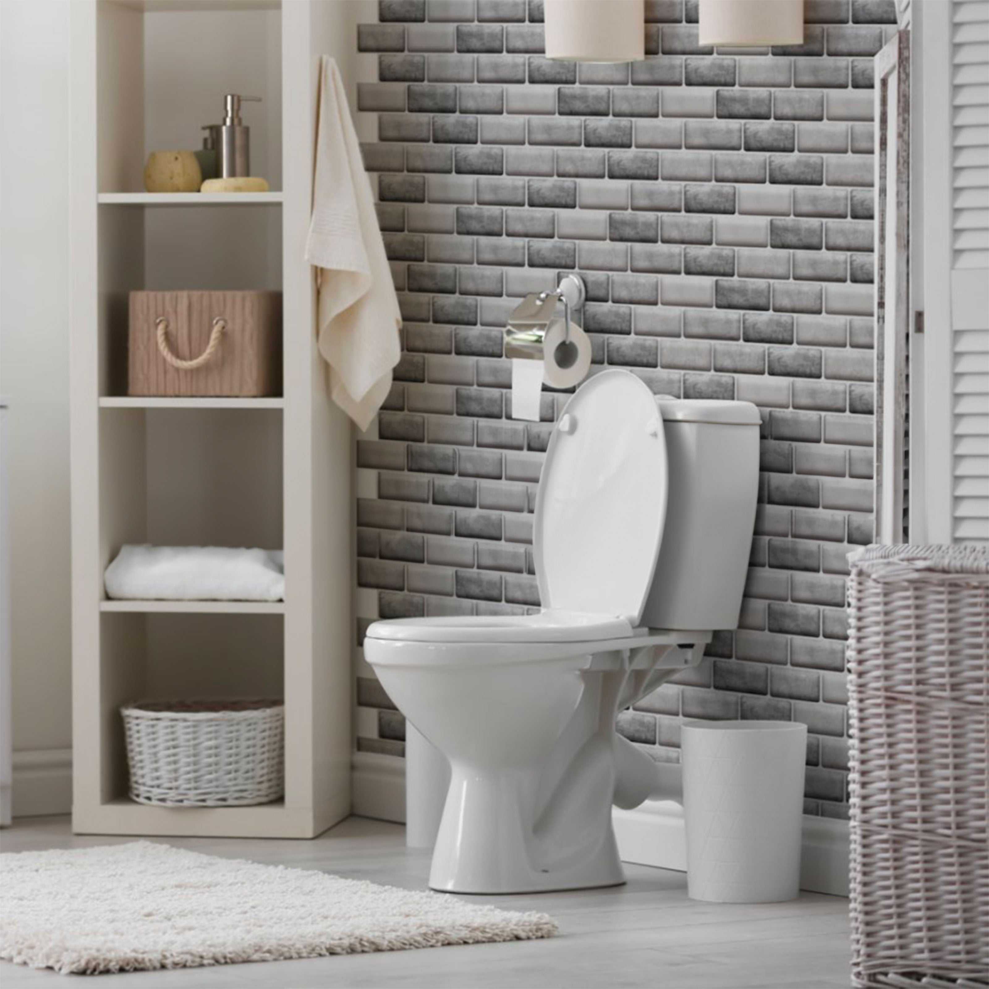 pacco da 4 Pannelli 3D Autoadesivi in PVC 30X30cm vari decori ultrarealistici ideali per bagni e cucine - Eternal Parquet