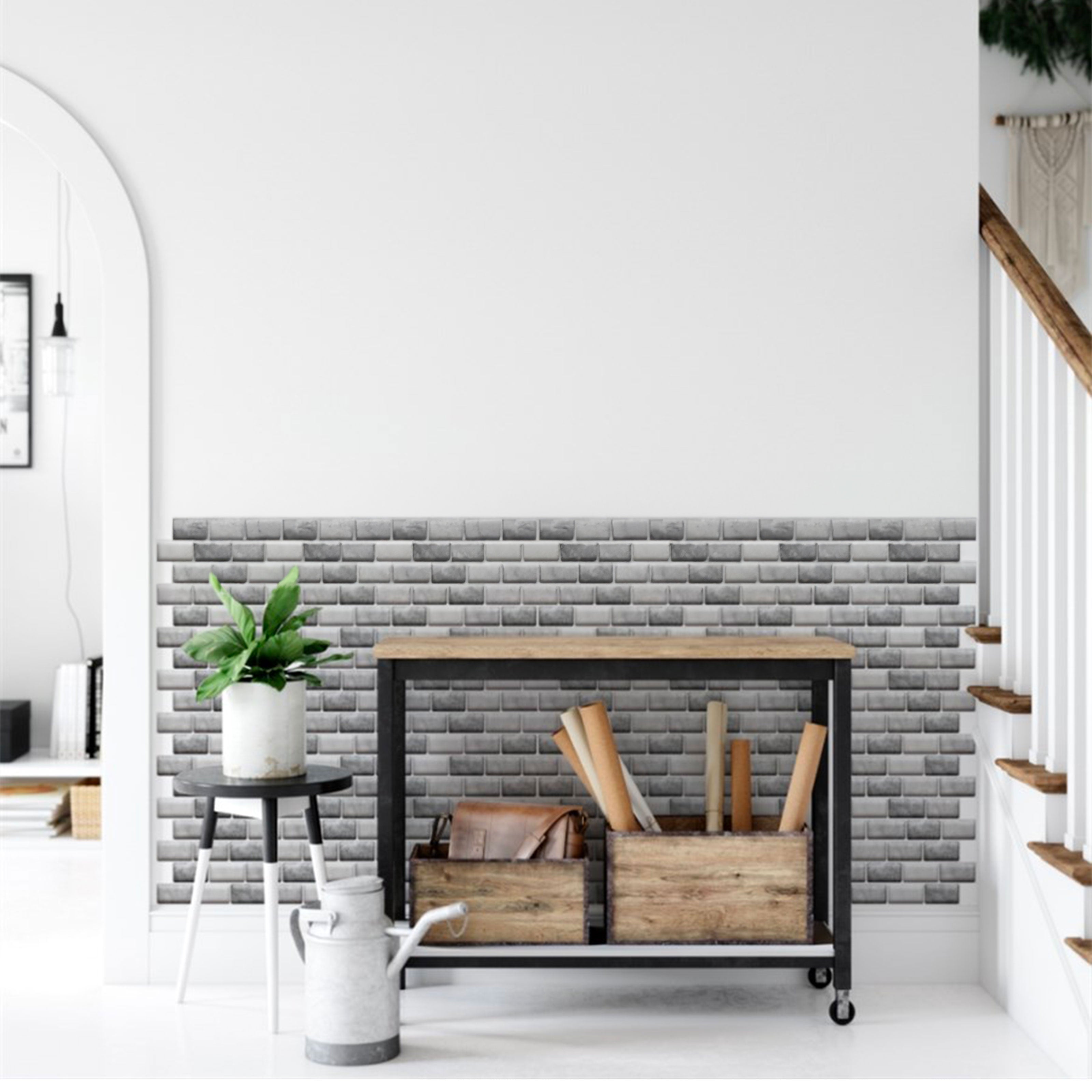 pacco da 4 Pannelli 3D Autoadesivi in PVC 30X30cm vari decori ultrarealistici ideali per bagni e cucine - Eternal Parquet