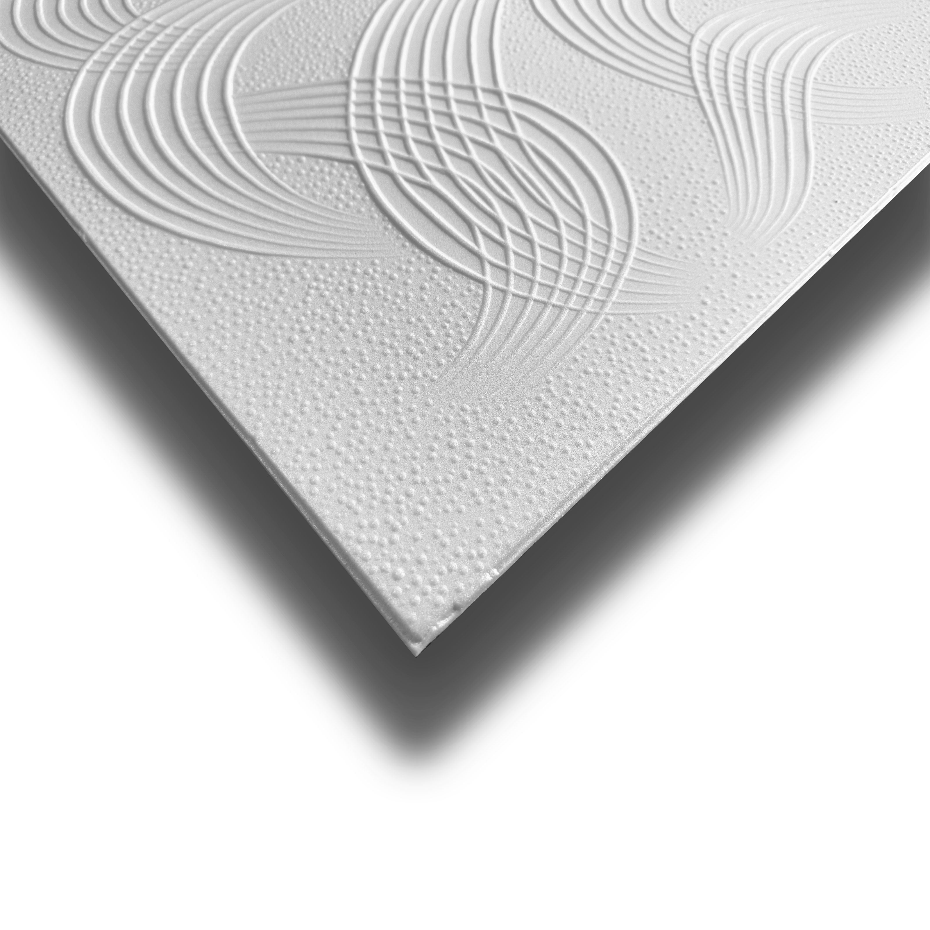 10 o 20mq (40 oppure 80 pezzi) di pannello decorativo 3D a soffitto in EPS isolante 50x50cm MIRAZ - Eternal Parquet