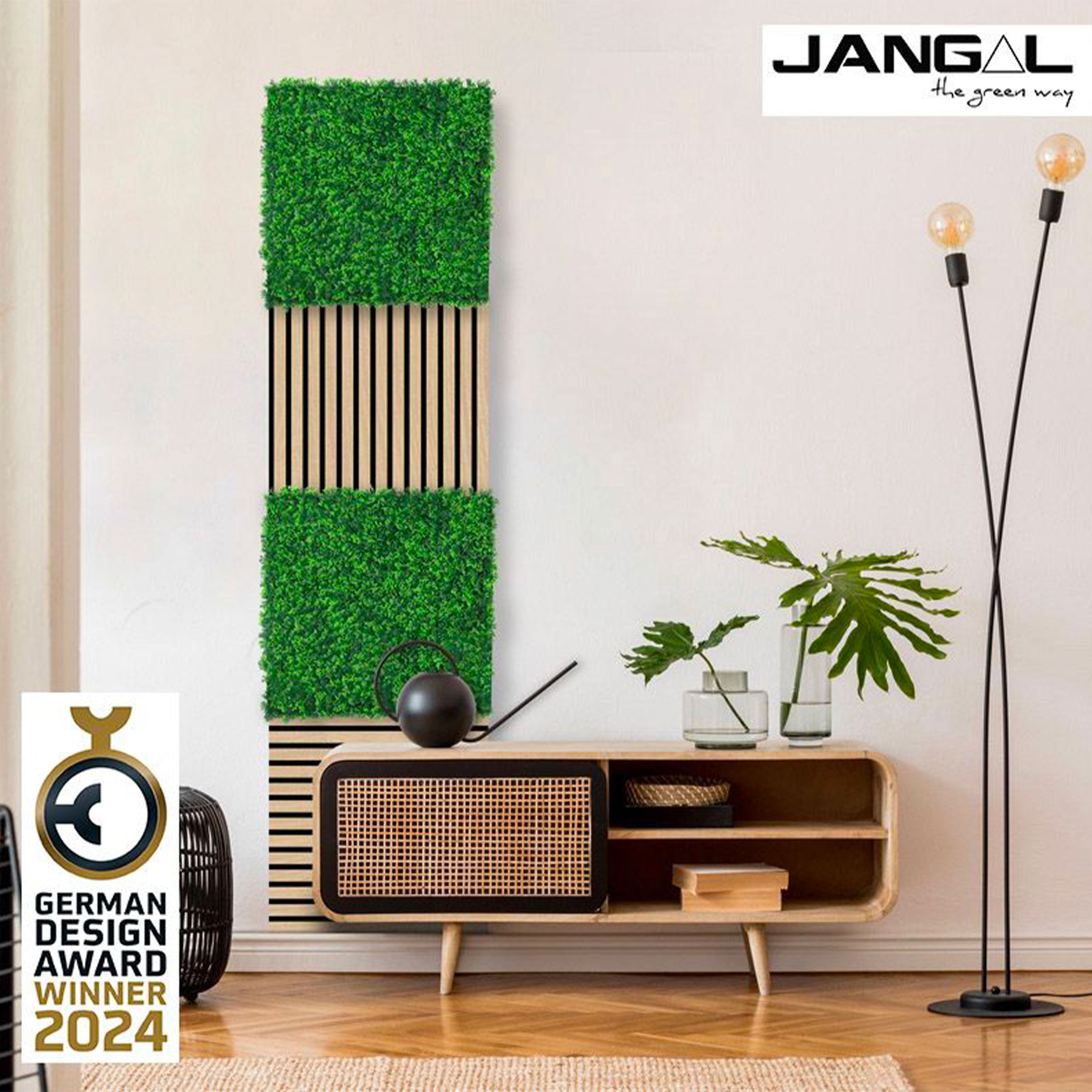 JANGAL Pannelli acustici Modulabili in FLORA sintetica ULTRAREALISTICA 52x52cm mod. DESIGN GRASS - Eternal Parquet